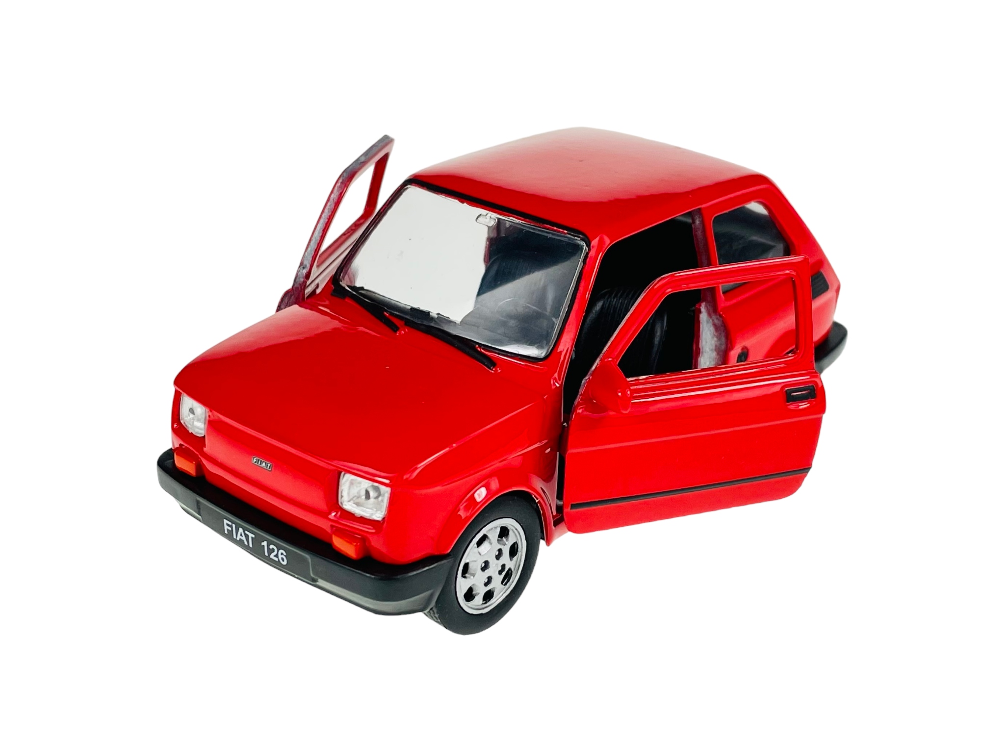 WELLY FIAT 126p MALUCH CZERWONY 1:34 LEGENDY PRL NOWY MODEL METAL 42372 Marka Welly