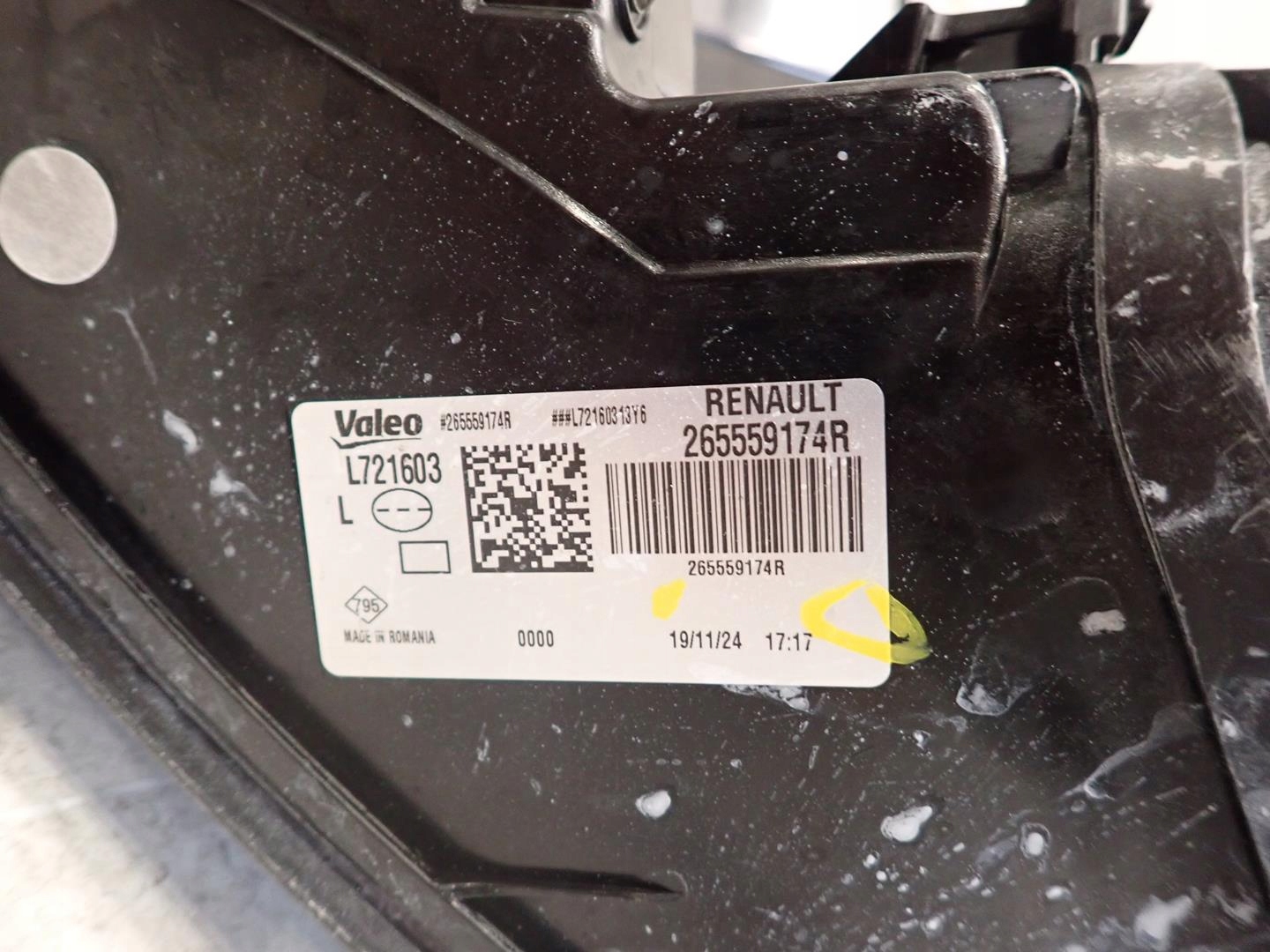 light rear part rear left DACIA DUSTER III 2024- 265559174