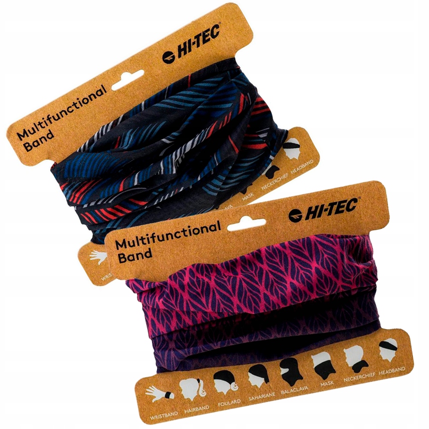 

2x Hi-TEC Bandana Szal Komin Maska Temi Zestaw