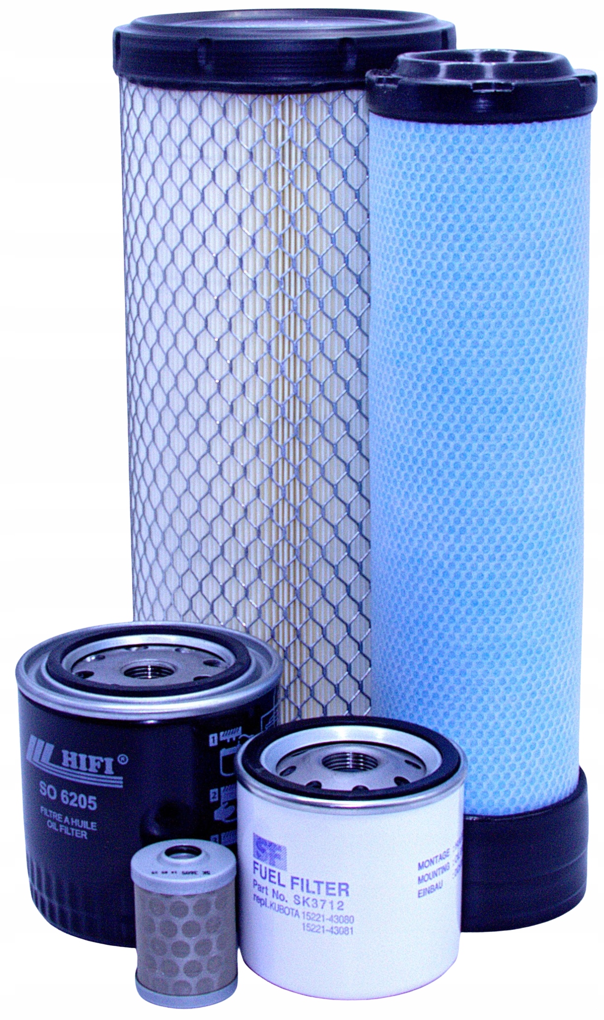 Filtry Kubota R 082, R082 – vzduch, olej, palivo