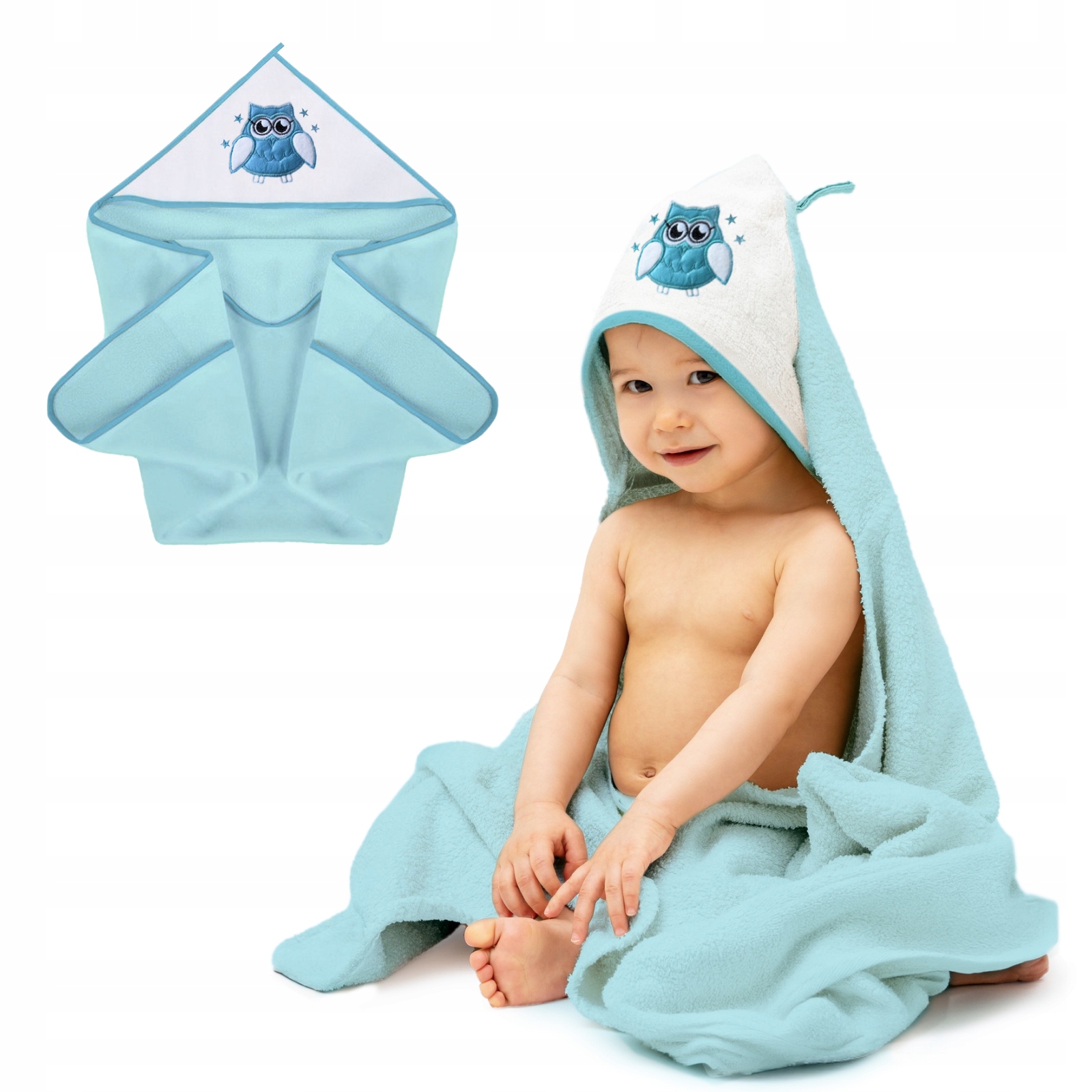 Okrycie z kapturem ręczniczek MEA 100 x 100 cm