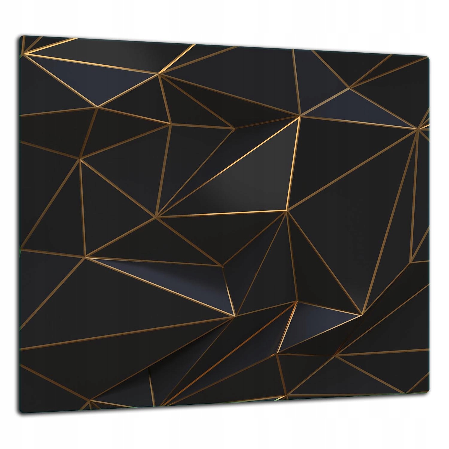 Skleněná Ochranná Deska Panel Lepidlo 65x60 Černá