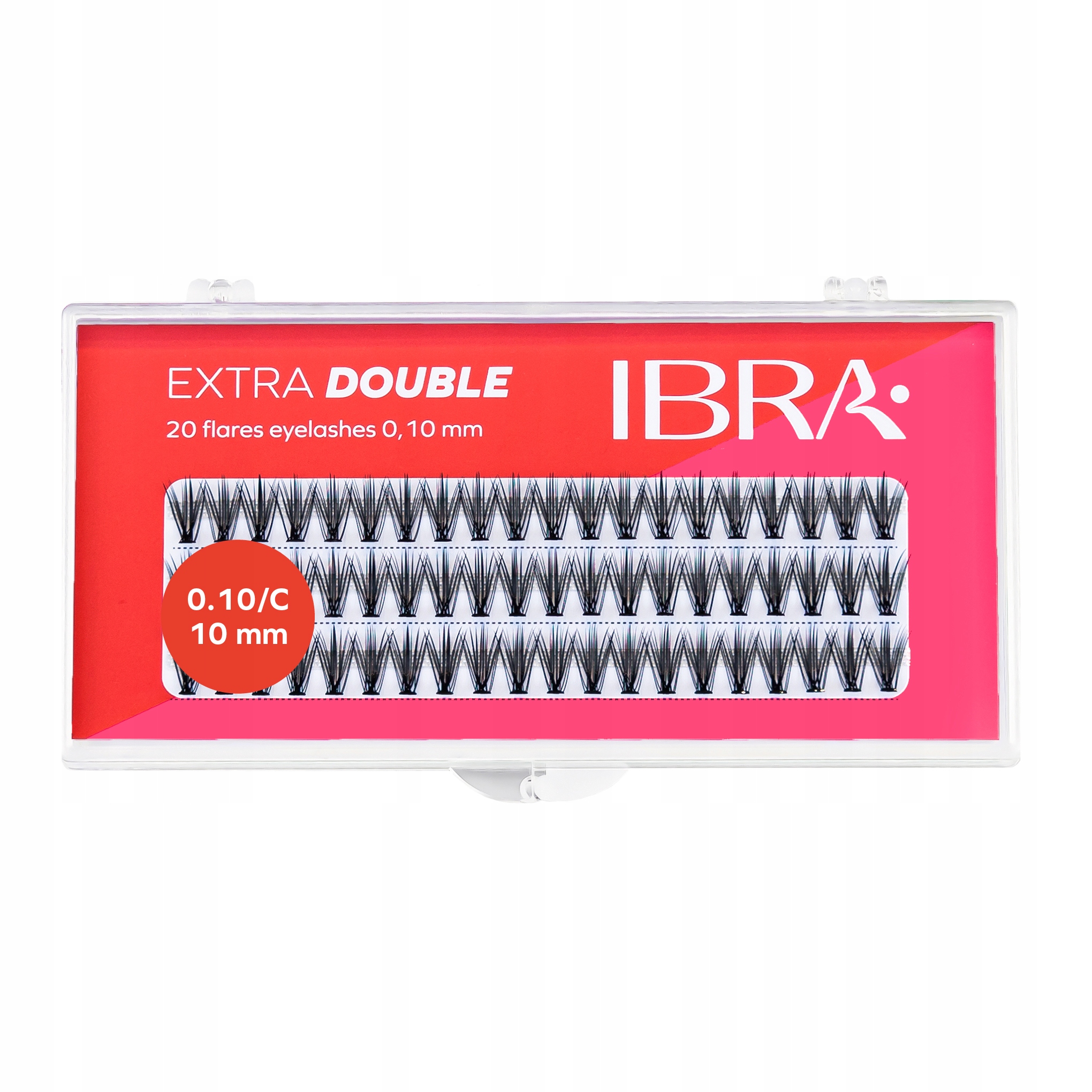 Kępki rzęs extra double 10mm IBRA Makeup