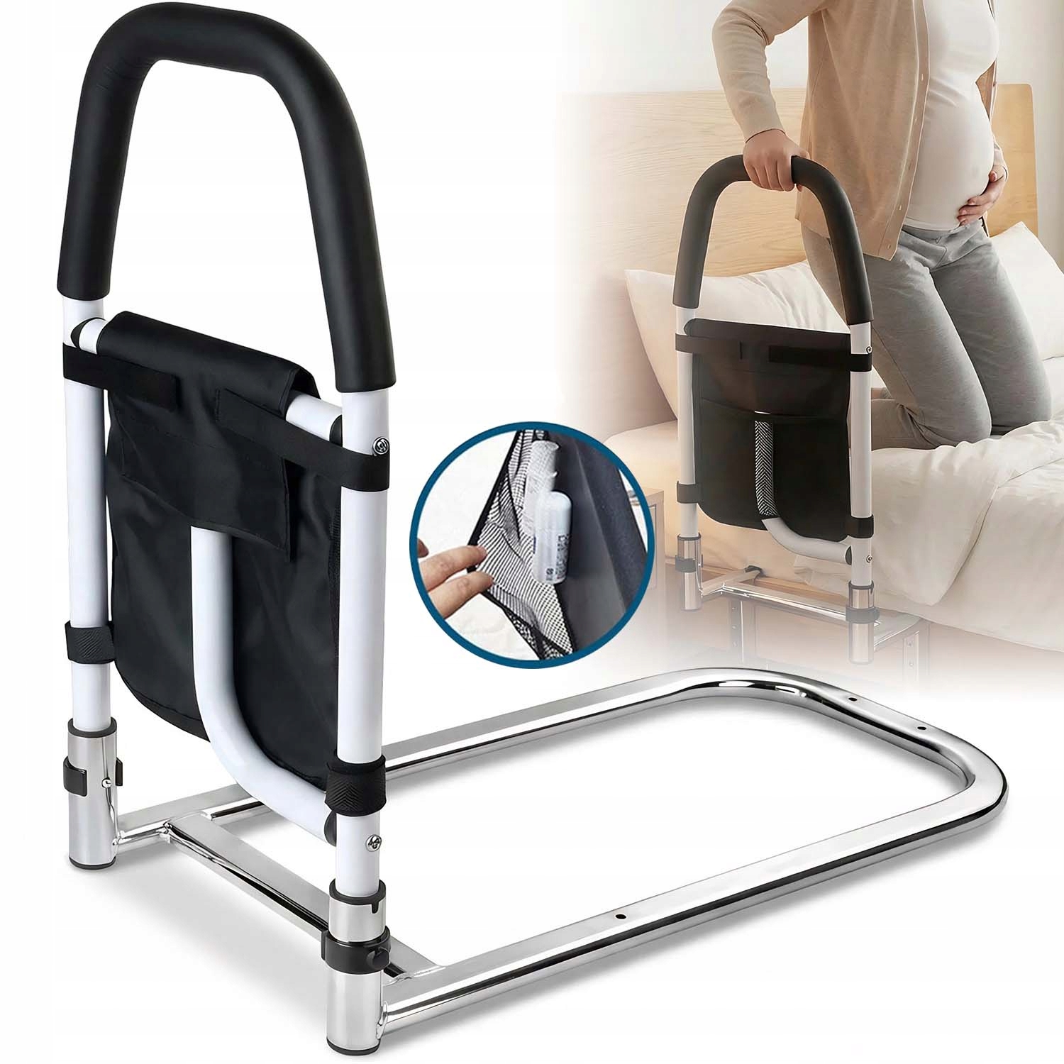 Barierka Zabezpieczająca Przez Wypadaniem Dla Seniorów Balustrada Z Torbą