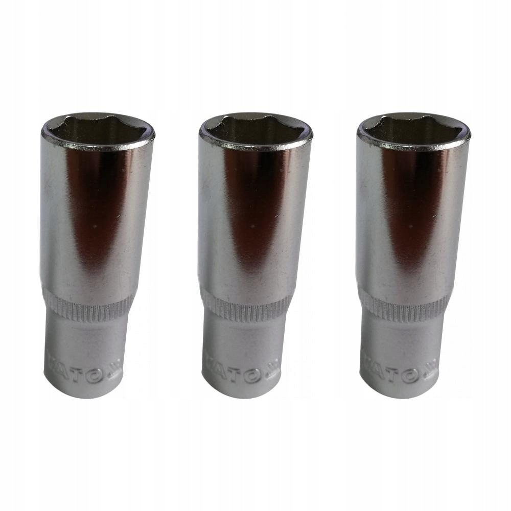 3x Nasadka sześciokątna długa 1/4'' 13 mm 68N