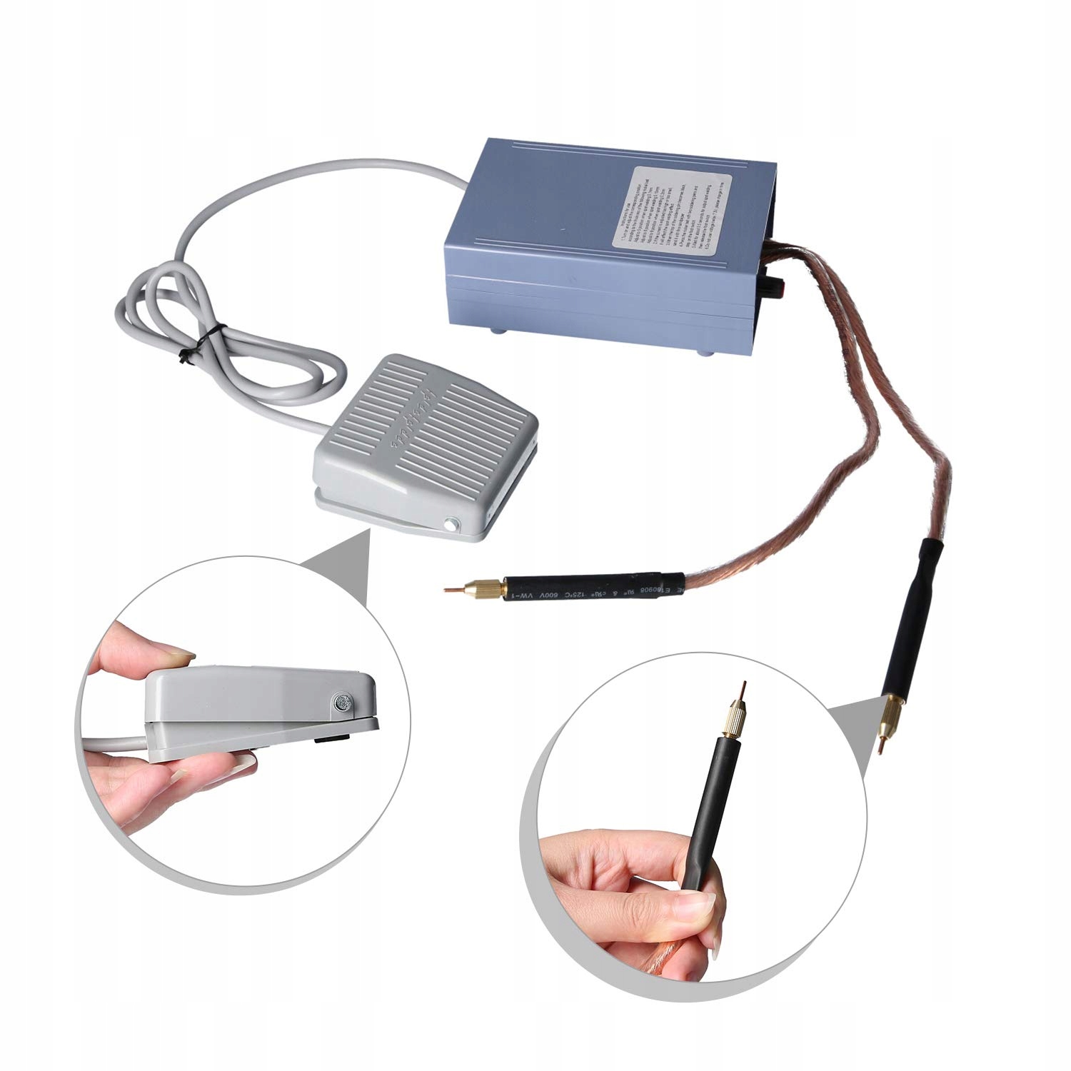 5000W Vysoce Výkonná Domácí Bodová Svářečka Pro Baterie 18650 Článků S Pedálem