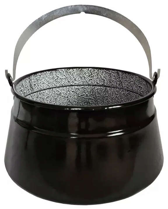 KOCIOŁEK WĘGIERSKI EMALIOWANY WISZĄCY GARNEK 10 L Perfect Home RYBNY