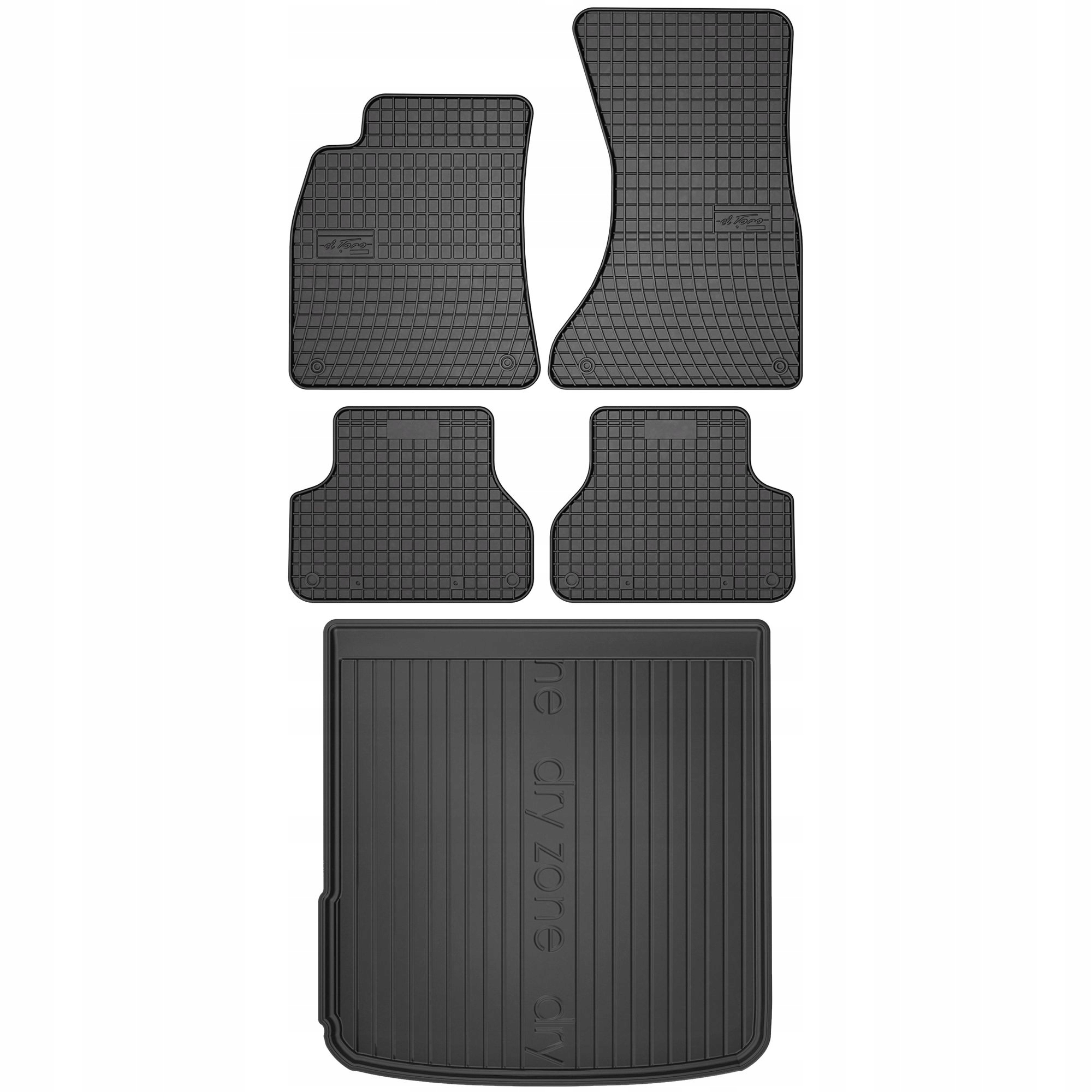 Gumové rohože a rohože pre Audi A4 B9 2015-2023