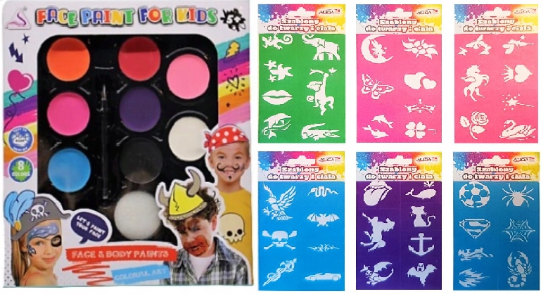 

Farby farbki do malowania twarzy ciała Zestaw z Sz