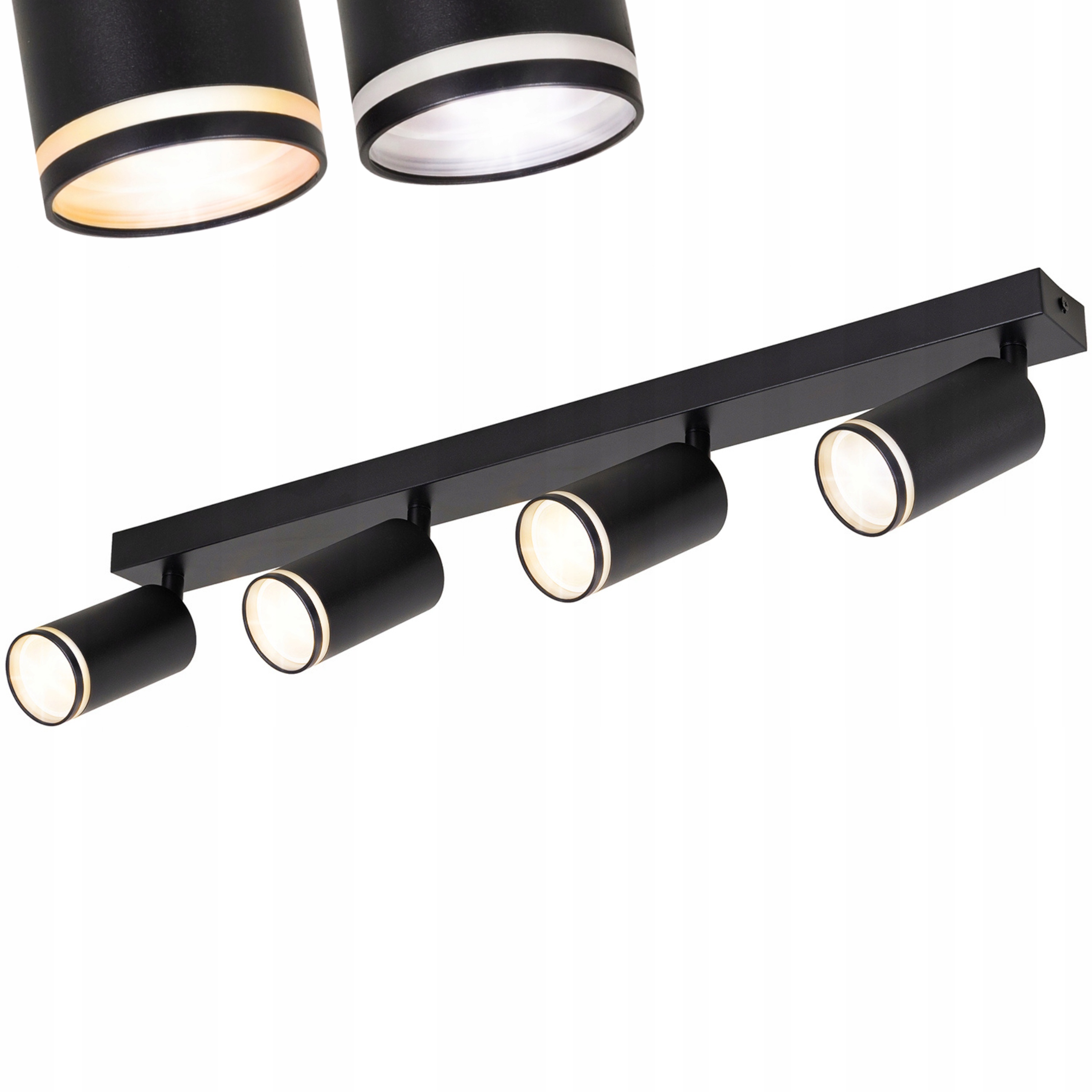 Halogenové svítidlo 4X GU10 Stropní Svítidlo Na omítku Pohyblivé Spot Nástěnné svítidlo