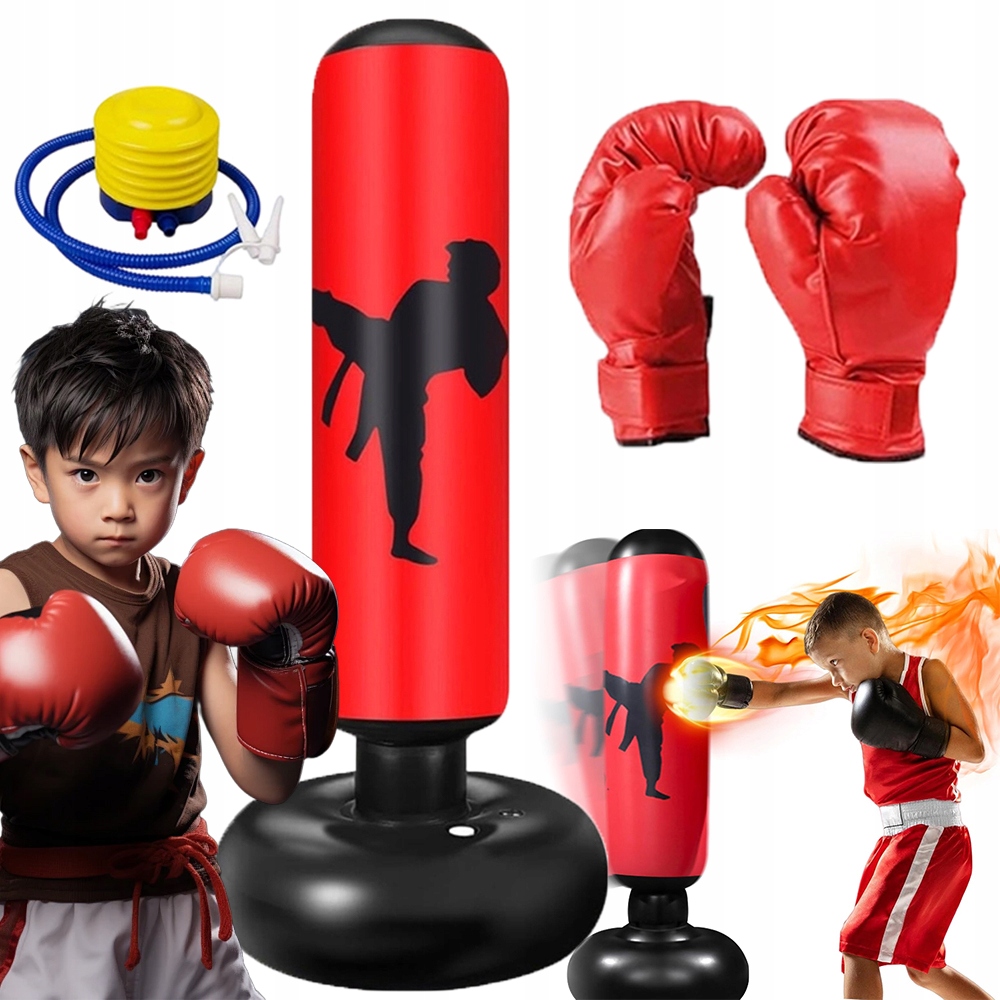 Boxovací Set Boxovací Pytel Pro Děti Pumpička Rukavice 160 CM