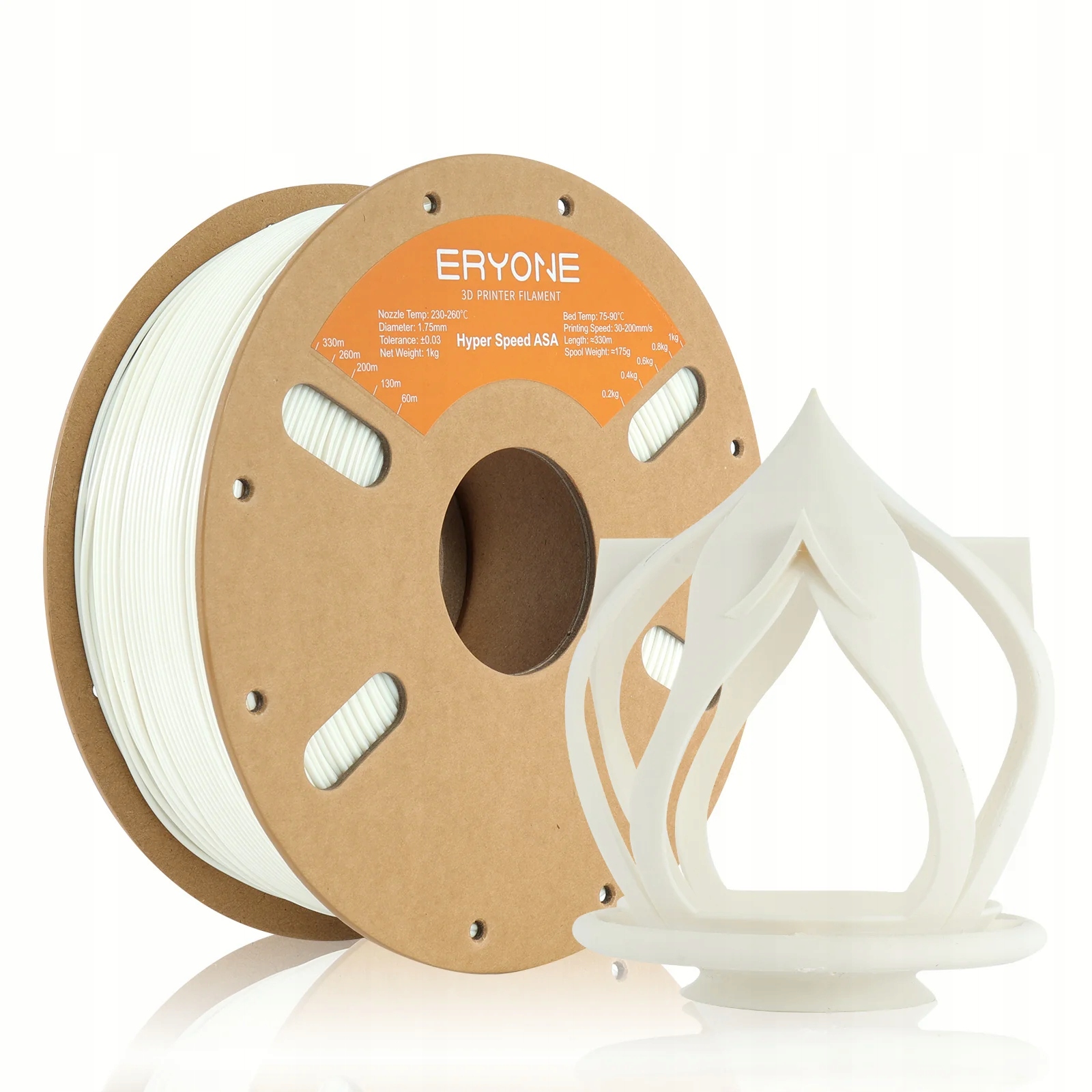 Filament Eryone Asa High-Speed biały 1.75mm 1kg