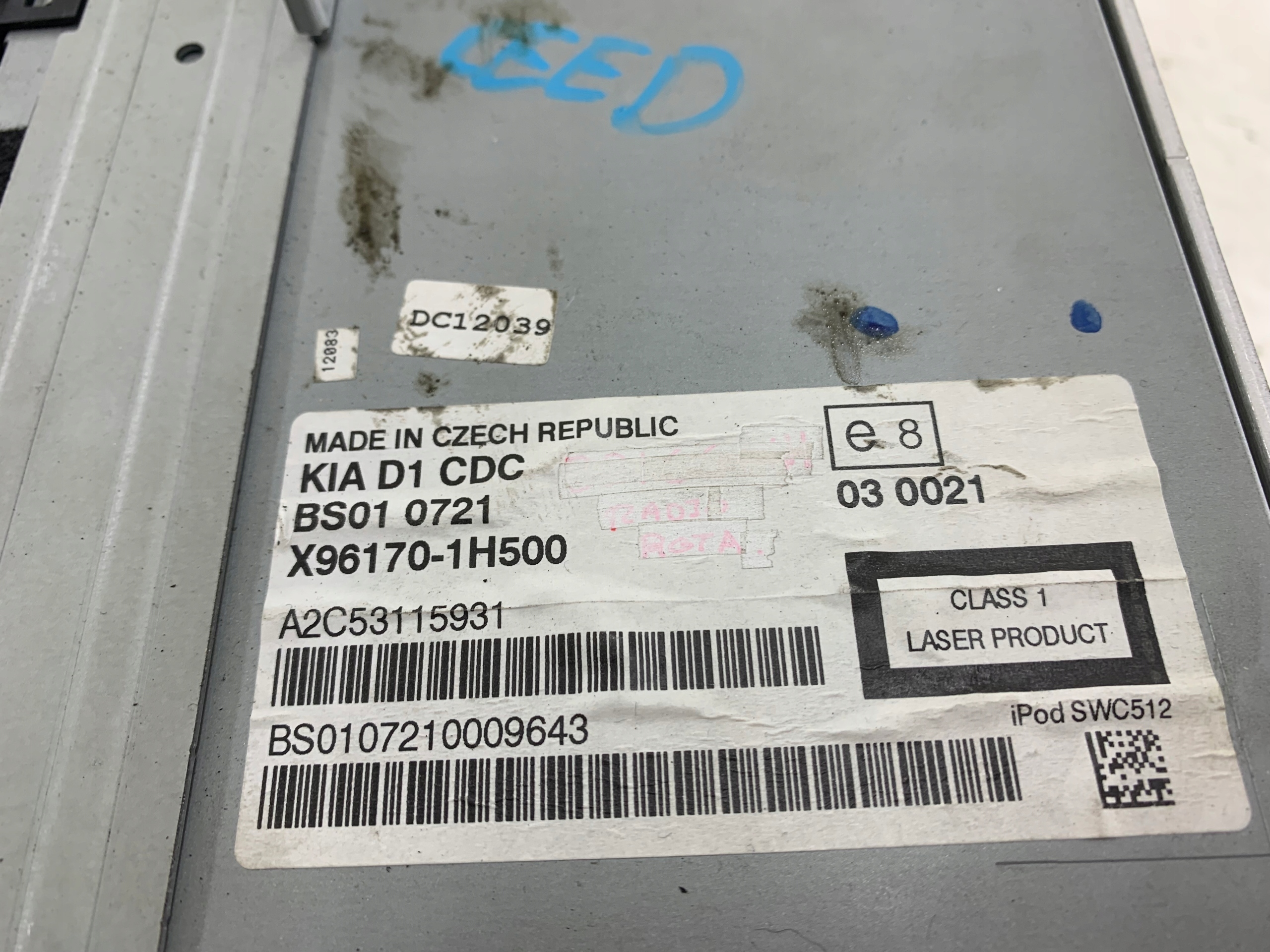 KIA CEED und RADIO original CD 96170-1H500