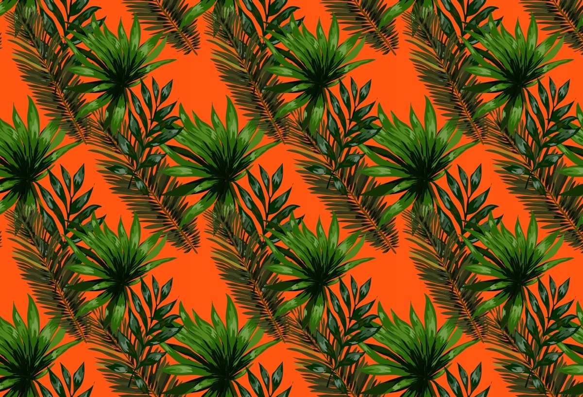 

Tapeta Flizelinowa Tropikalne liście - 104x70