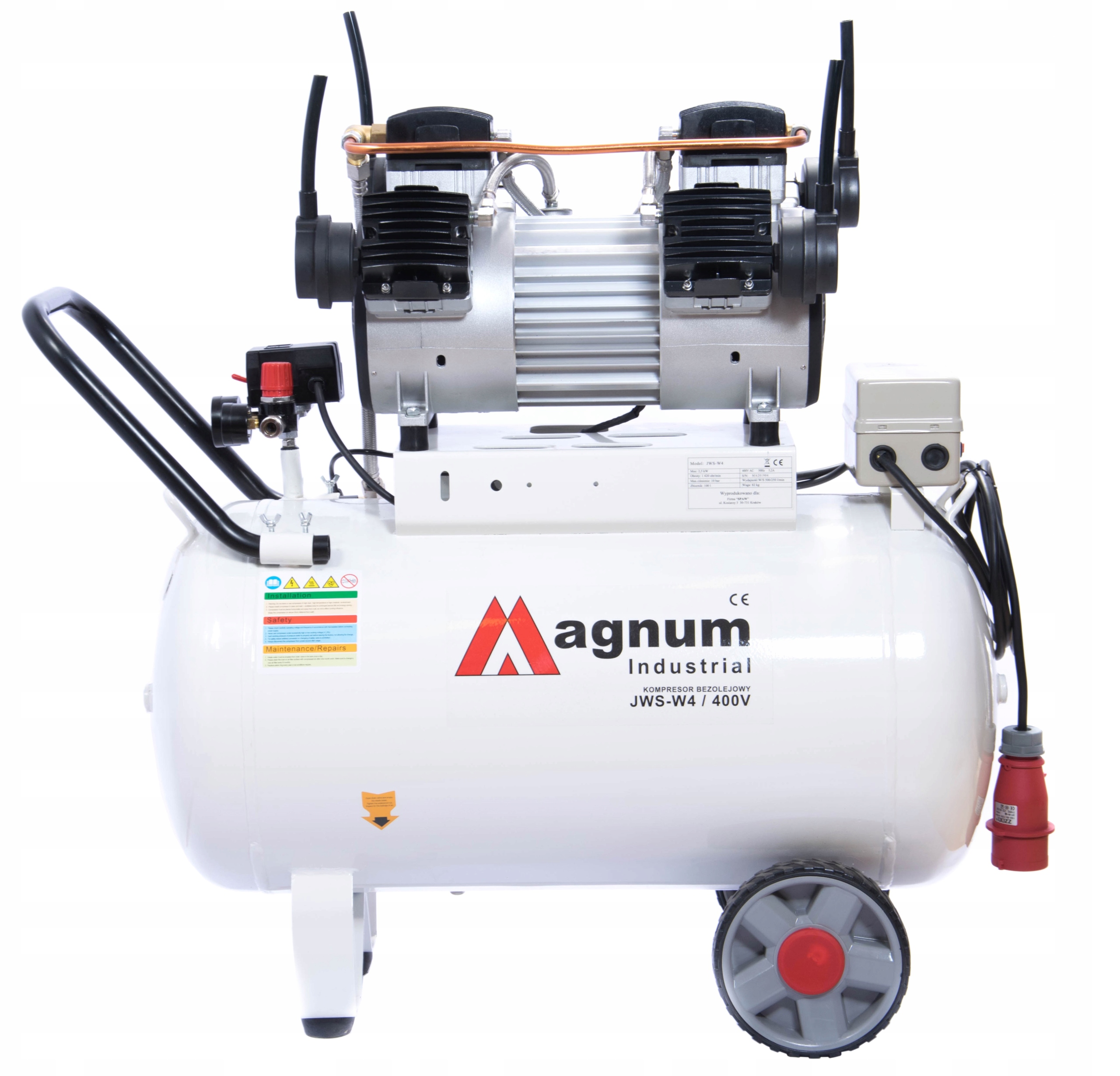 KOMPRESOR BEZOLEJOWY MAGNUM JWS-W4 SPRĘŻARKA 10BAR