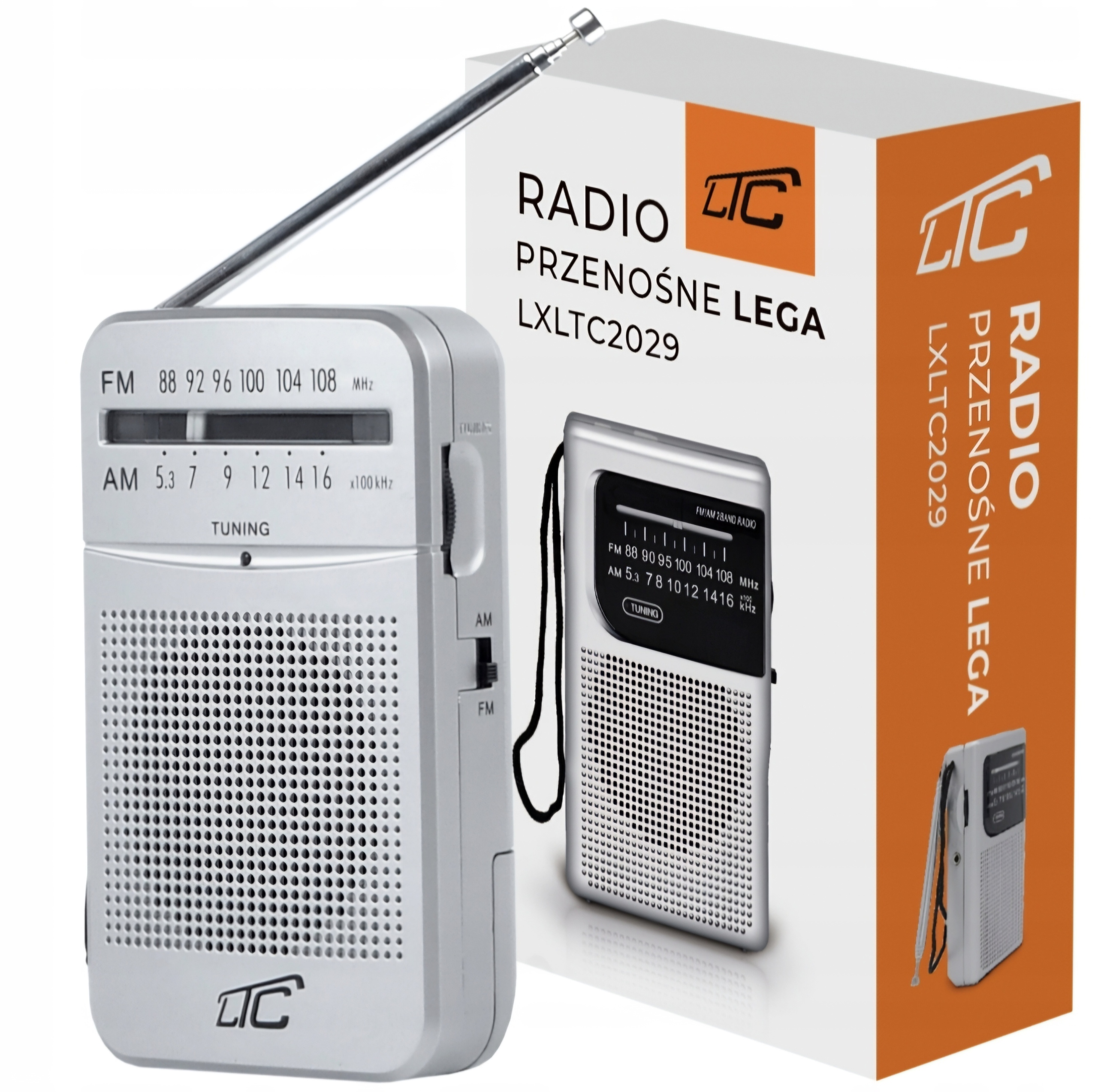 Radio przenośne FM LTC LEGA kieszonkowe LTC2029 Model Lega