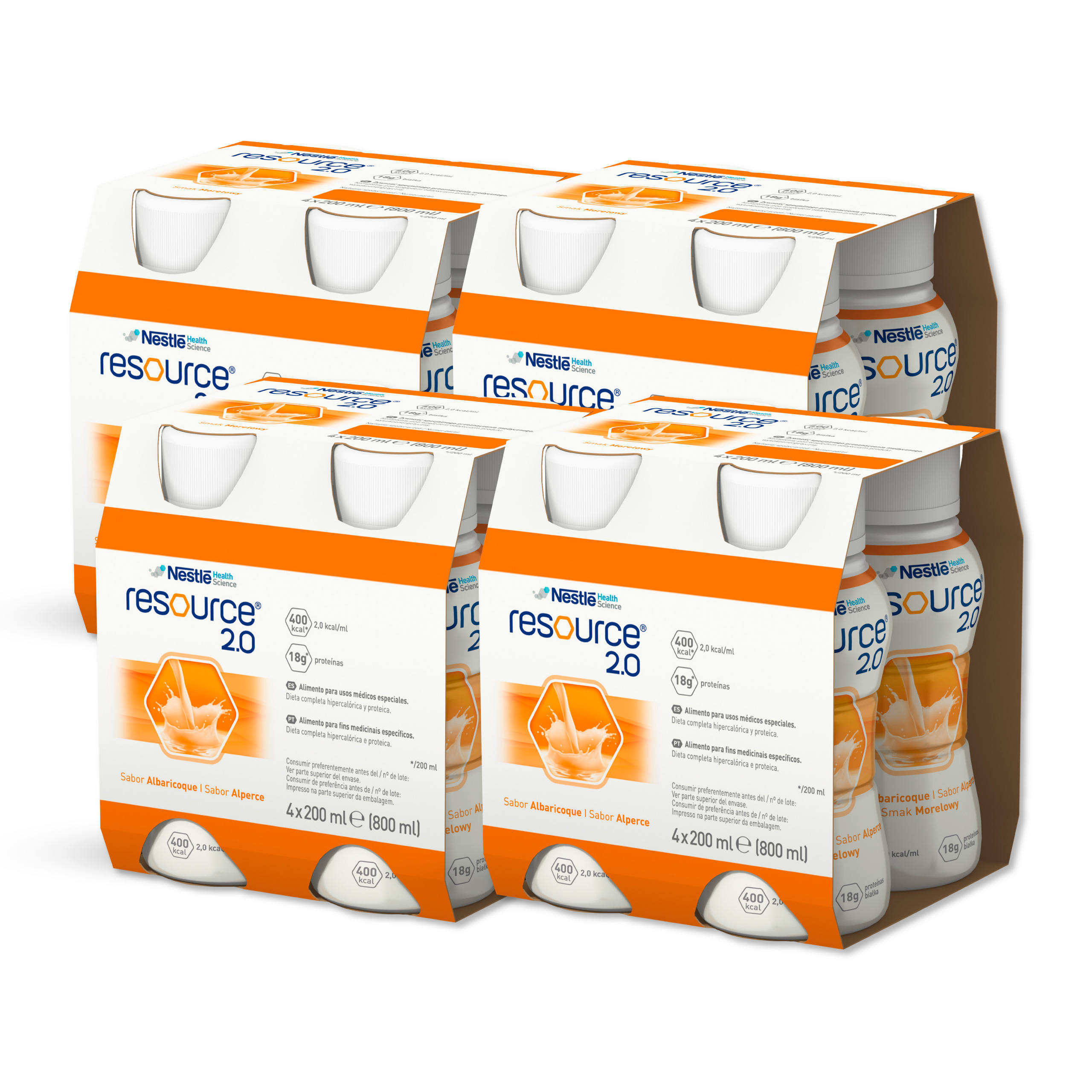 Nestle Resource 2.0 drink smak morela 16 x 200 ml