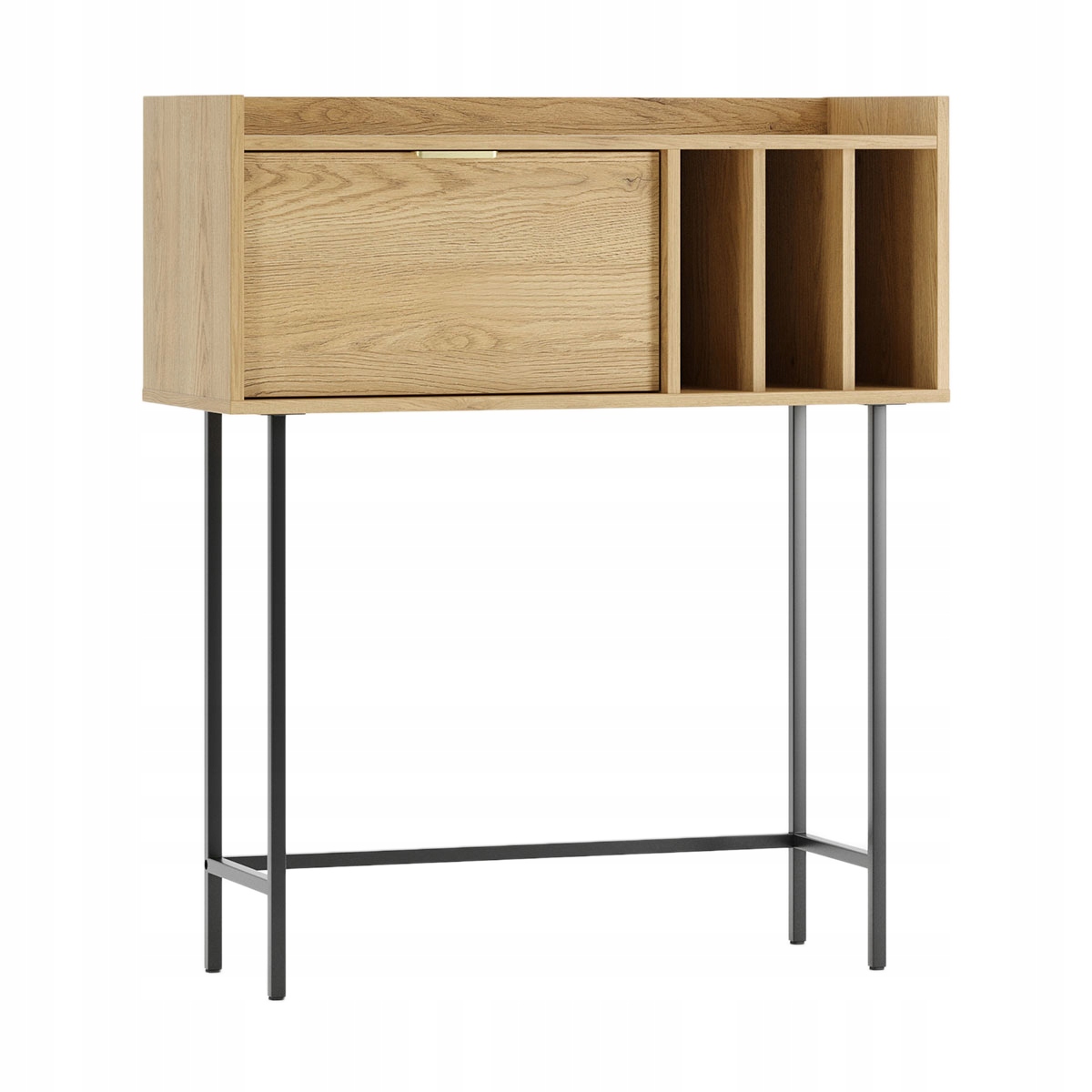 KONSOLA KOMODA POJEMNA TOALETKA WYSOKA STALOWE NOGI RANT 80CM KSW1 SIGI