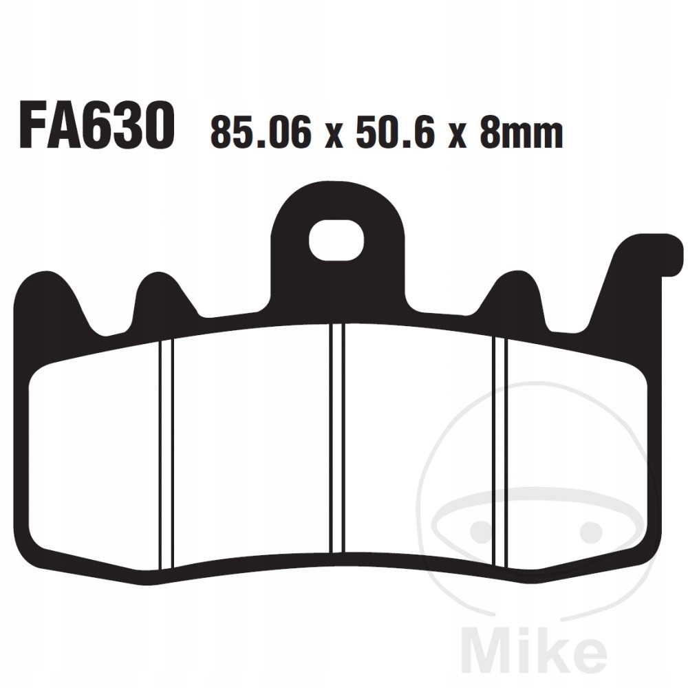 Brzdové doštičky predné zadné Ebc GPFAX630HH