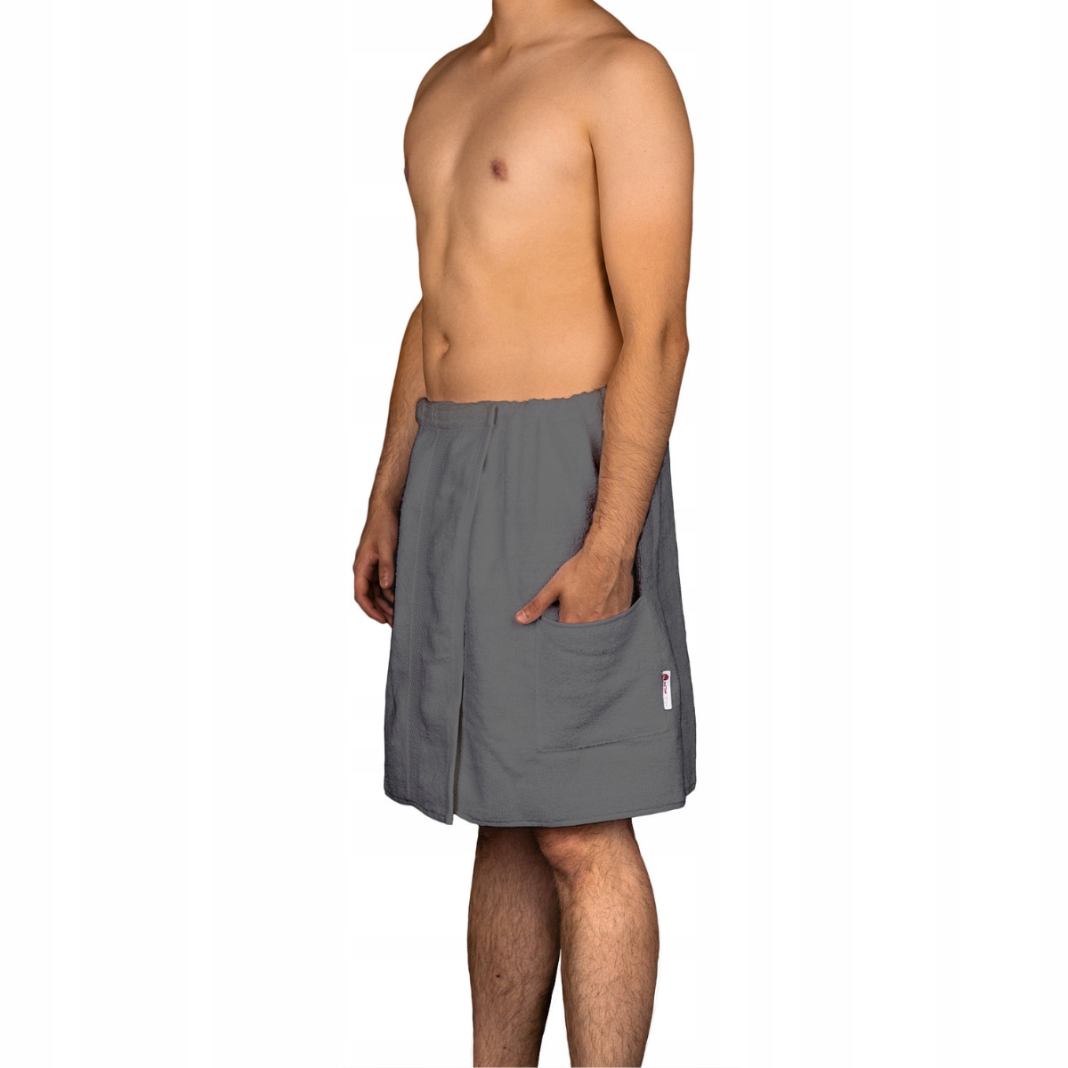 Kilt Do Sauny Ručník Pareo Pánský Copertina Froté Grafit 140X50