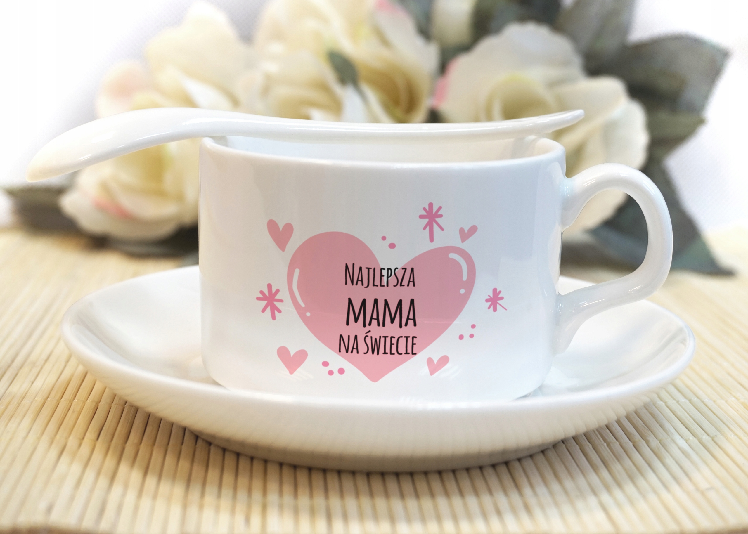 Csésze csészealj Ajándék Anyák napjára Űrtartalom 150 ml