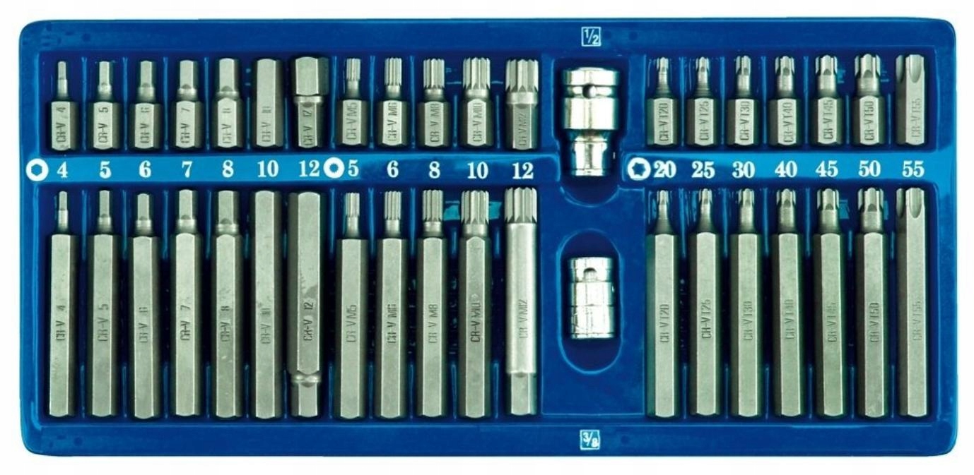 Klucze specjalne Torx, Hex, Spline 40el. VOREL