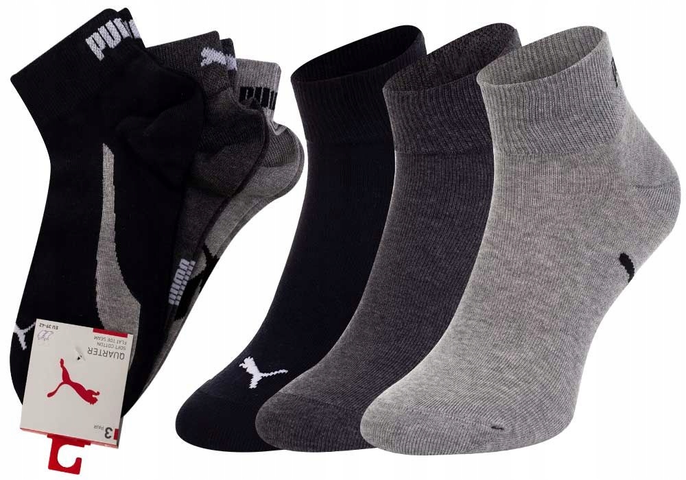 

Puma Skarpetki Stopki 3P Grey/black Roz: 39-42