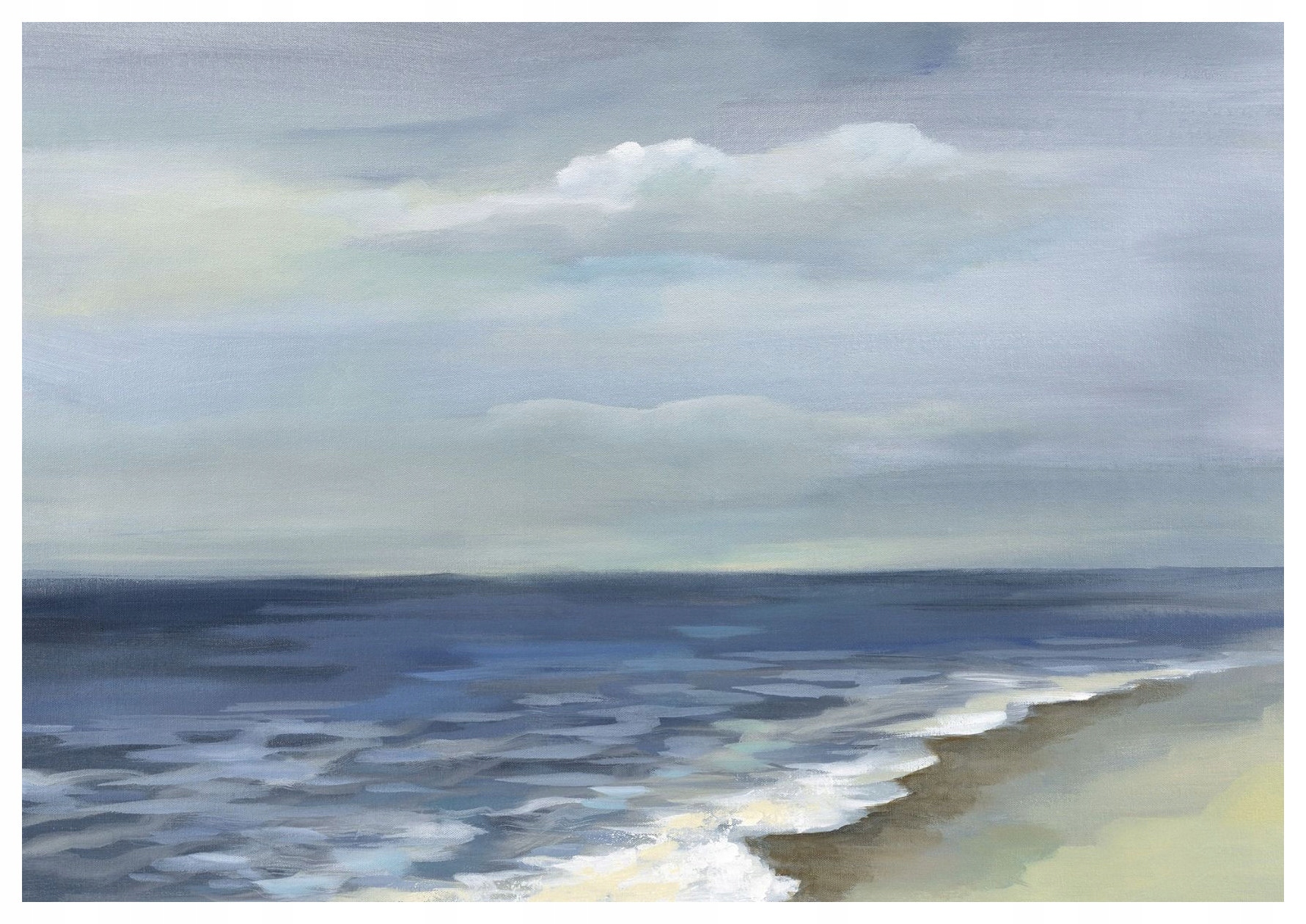 Fototapeta Mořská symfonie vln a oblohy harmonie šedi 254x184 lepidlo