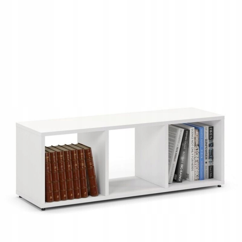 

Regał Komorowy Mała Biblioteczka Biała 100x30x35cm