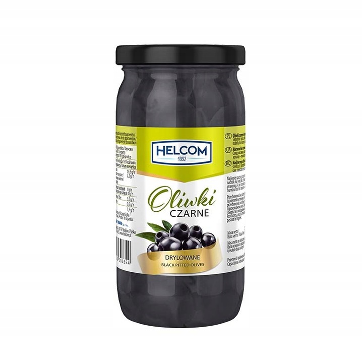 

Oliwki czarne drylowane bez pestek Helcom 350ml