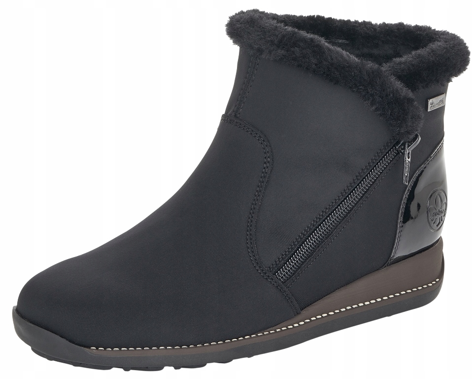 Rieker 98281-00 36 teplé kotníkové boty z Tex tkaniny