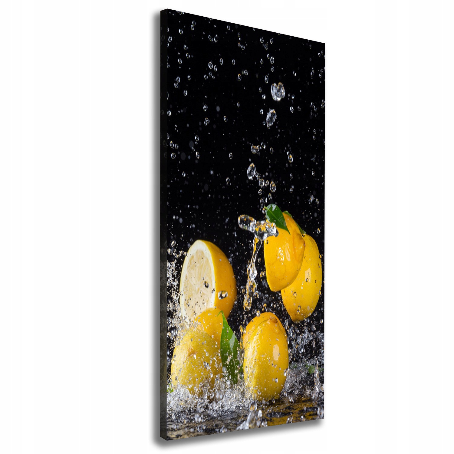 

Nowoczesny obraz canvas na ramie Cytryna 50x125 cm