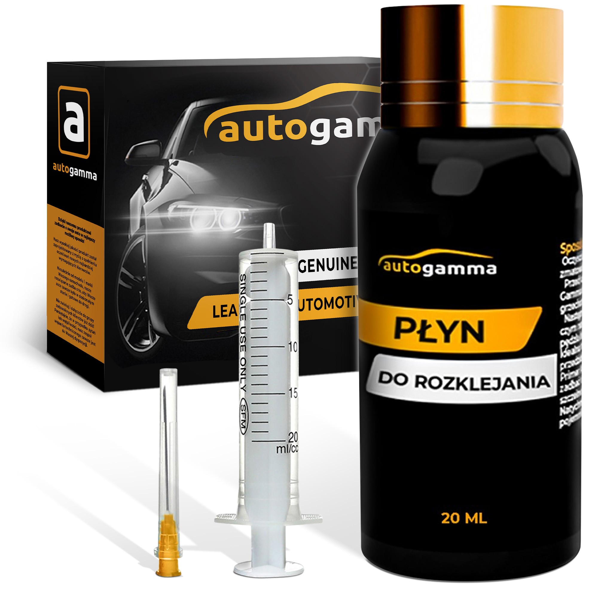 Płyn preparat środek do rozklejenia lamp reflektorów twardy klej 20ml