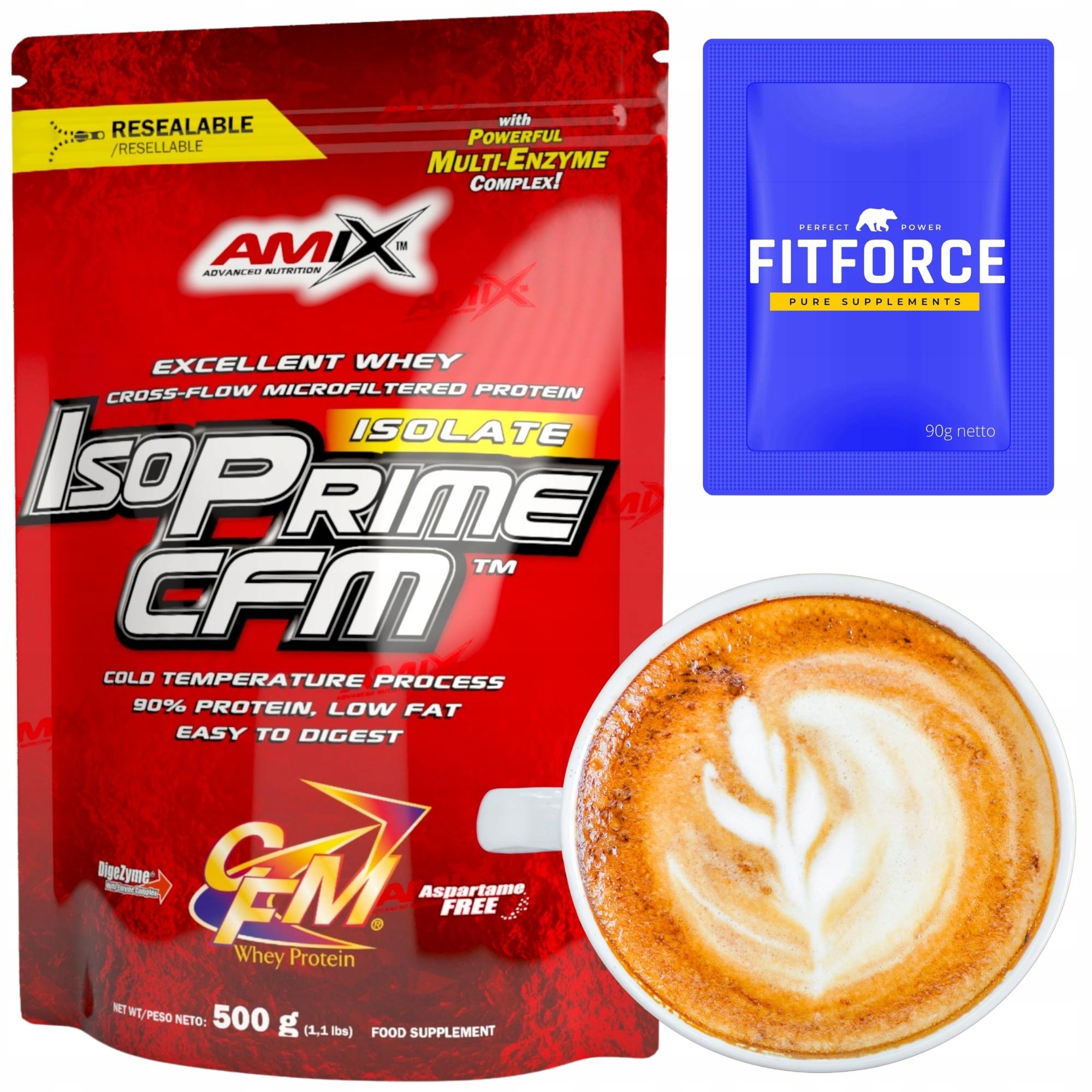 Proteinové proteiny Cfm bez cukru keto káva mokka Protein Izolát