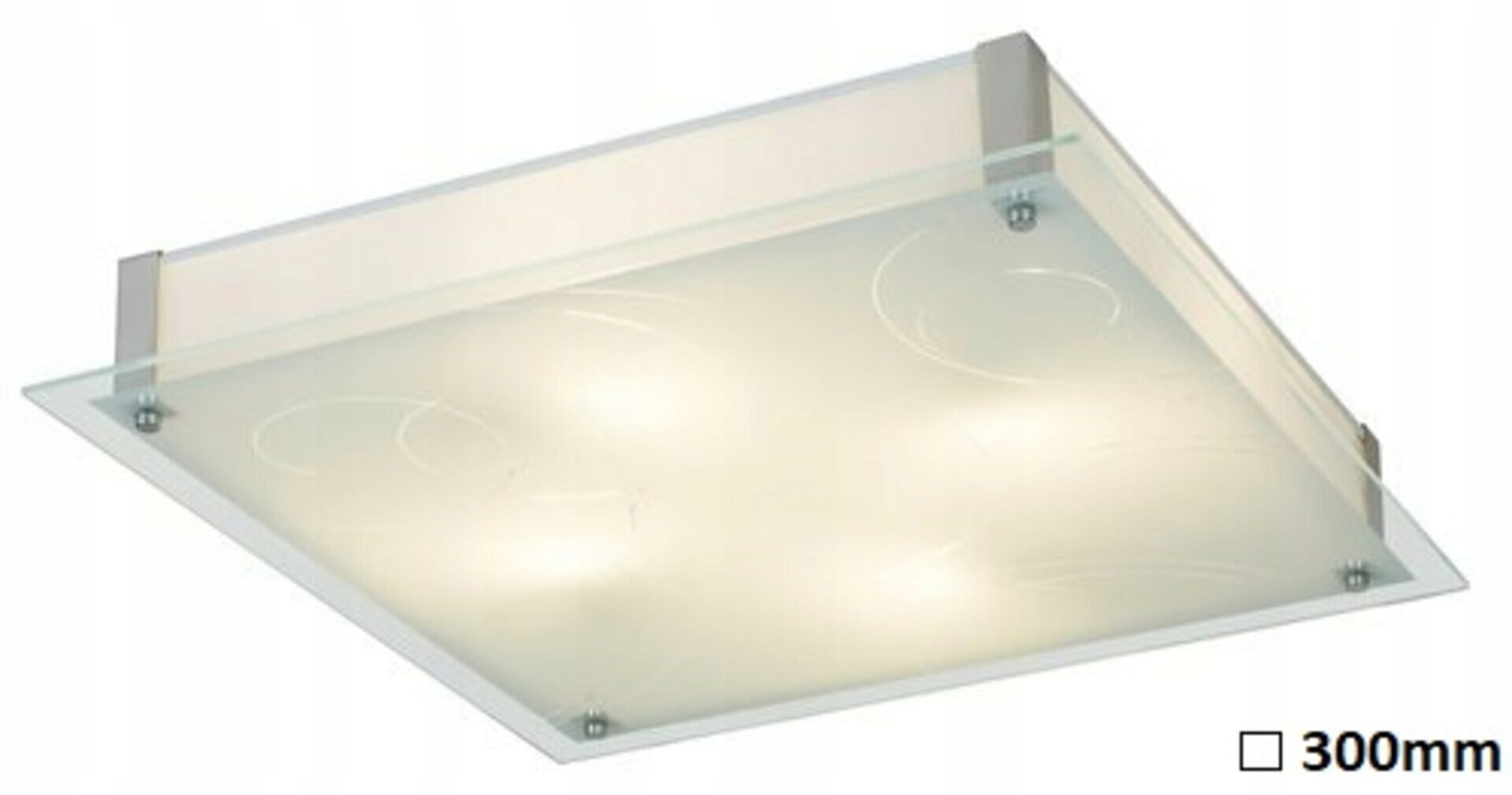 Rabalux Dena Led stropné svietidlo 12W, 960 lm, 300x300 mm, biela