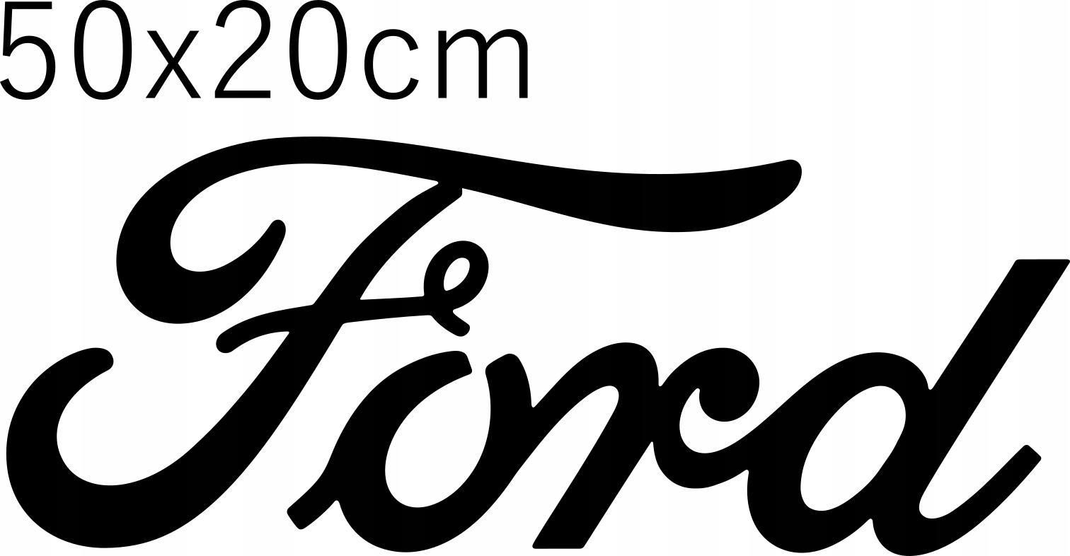 

Naklejka na samochód Ford logo 50x20cm