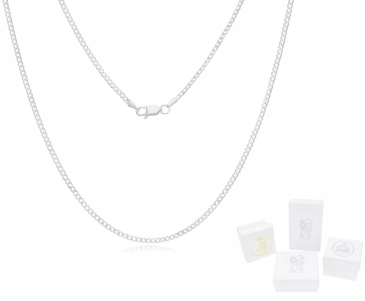 Stříbrný Řetízek Pro Chlapce Na Přijímání Pancířka délka 42 cm ryzost 925