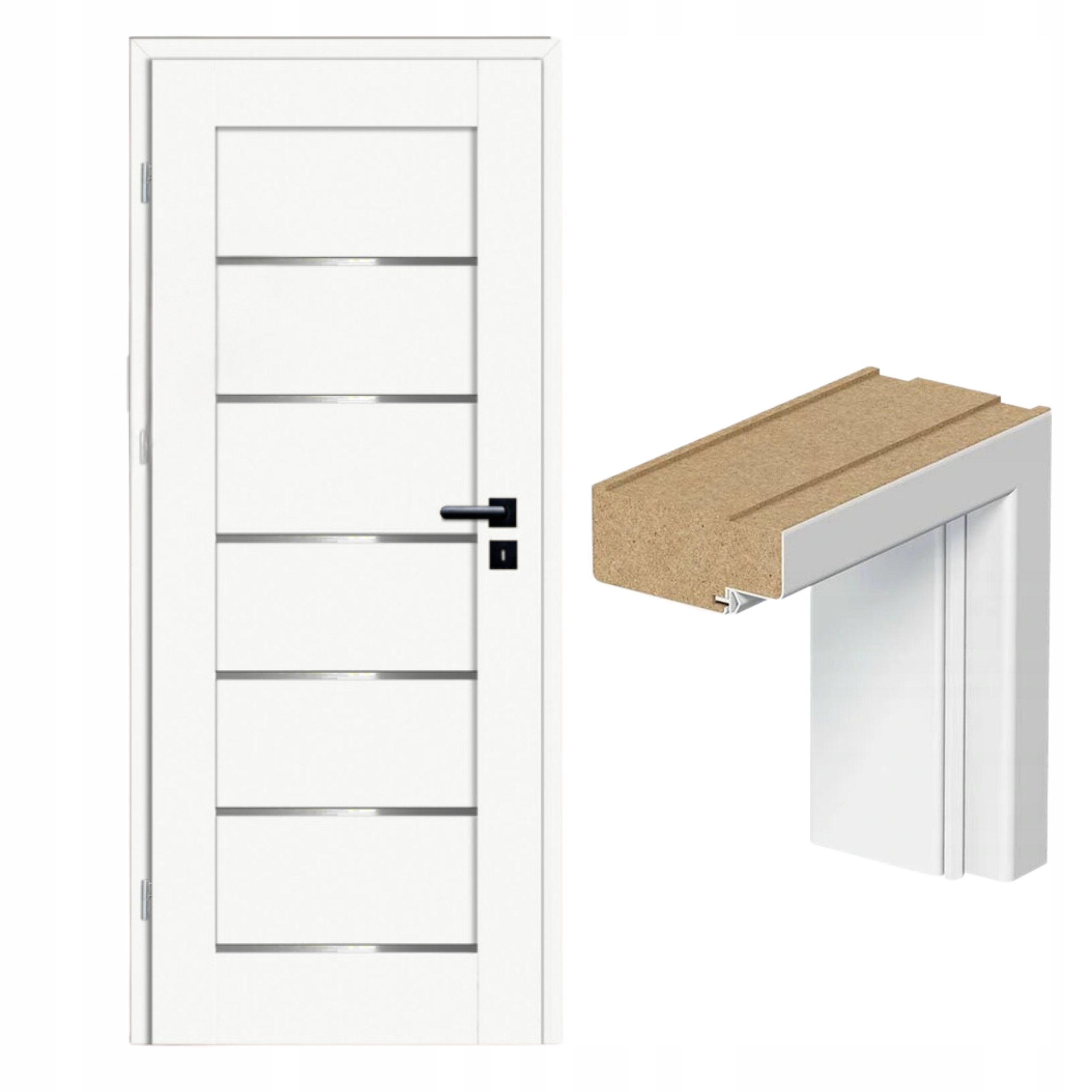 Ihned Interiérové dveře Milton Pevná rámová Zárubeň plná Mdf