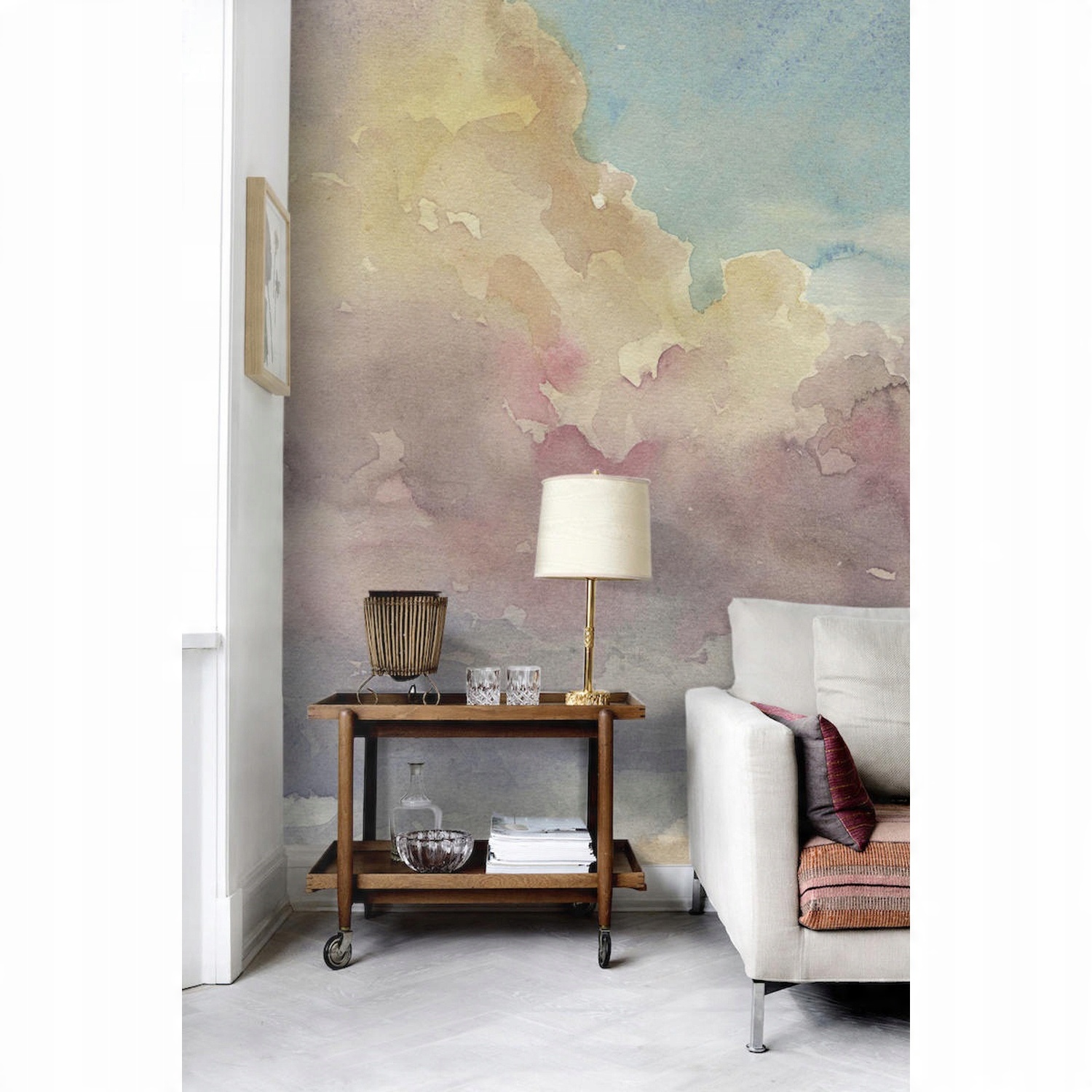 

Tapeta ścienna Akwarelowy zachód słońca 250x104 cm