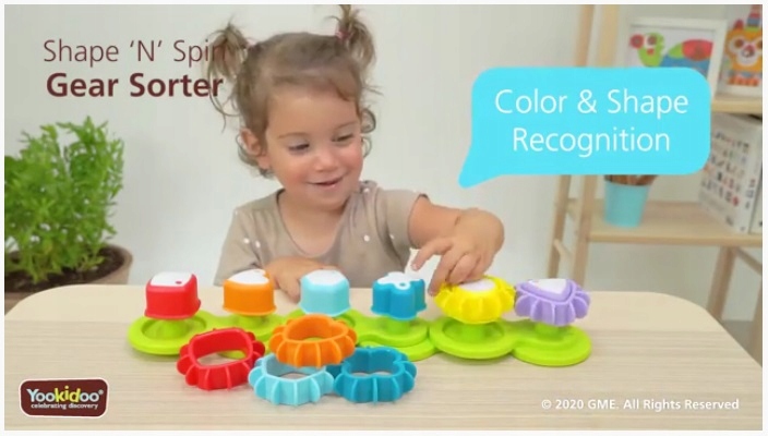 YOOKIDOO RUCHOMY SORTER WIRUJĄCE TRYBIKI 40200 Kolor dominujący wielokolorowy