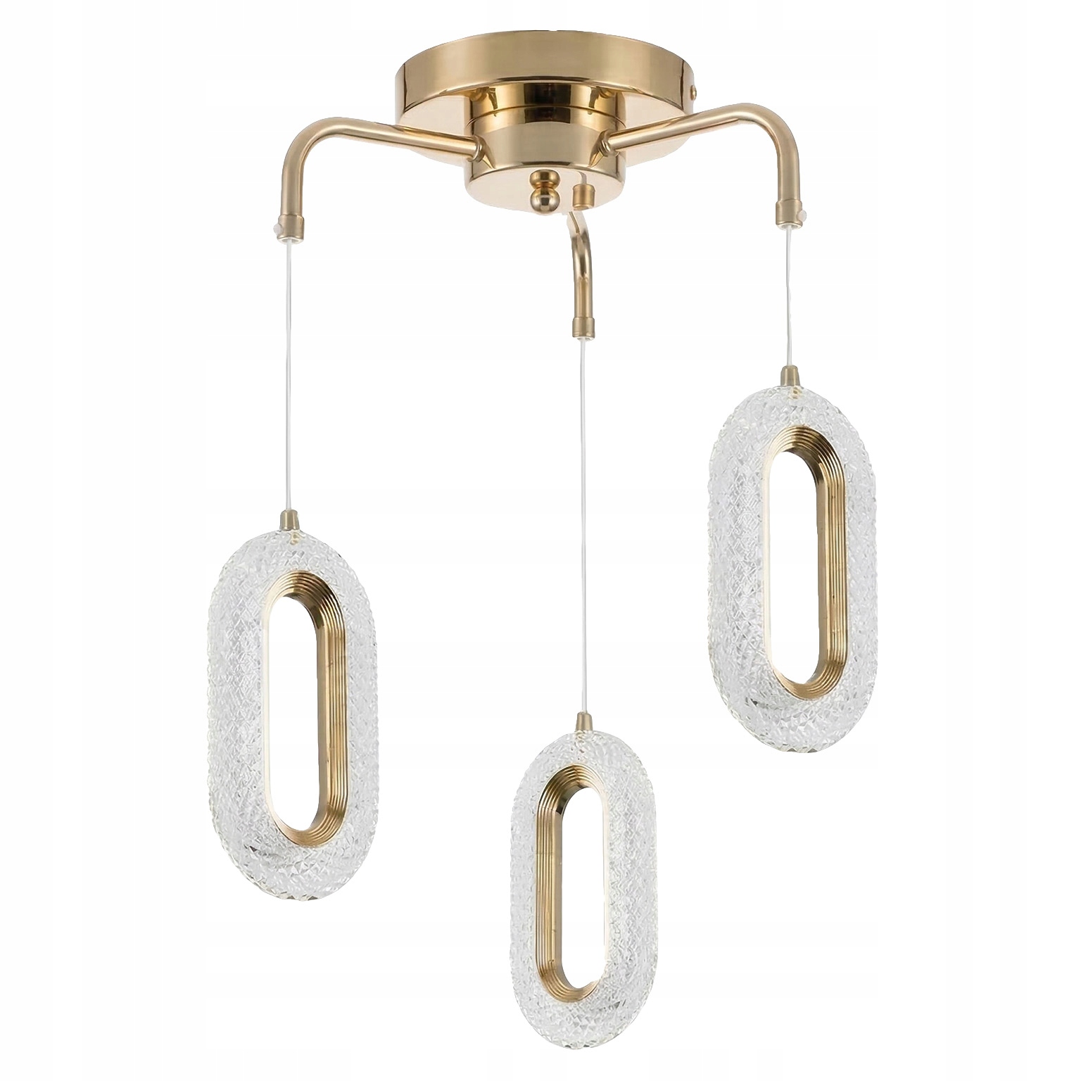 Závěsné Stropní Svítidlo Led G173-3CP Zlatá Glamour