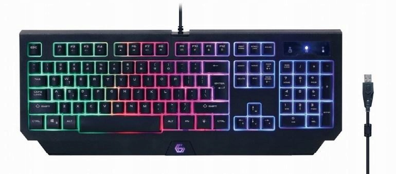 Gembird 4-in-1 backlight gaming kit Phantom Us layout uszkodzone