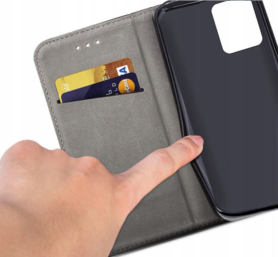ETUI SMART MAGNET CASE DO REALME C35 + SZKŁO Materiał tworzywo sztuczne