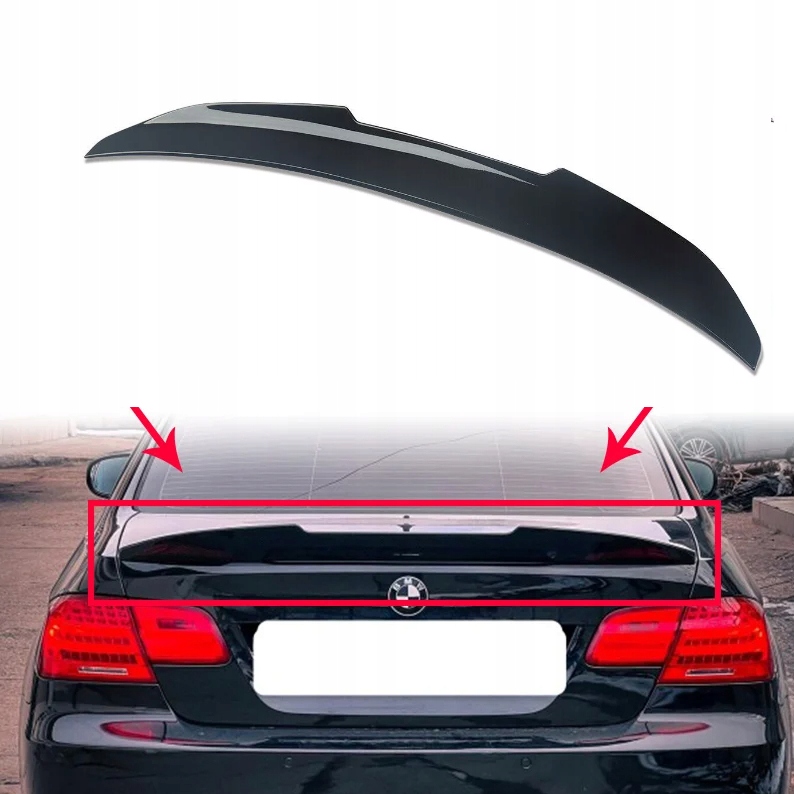 Spoiler Víka Zavazadlového Prostoru Zadní Bmw E92 2005-2012 Letka Spoilerová Vložka Černá