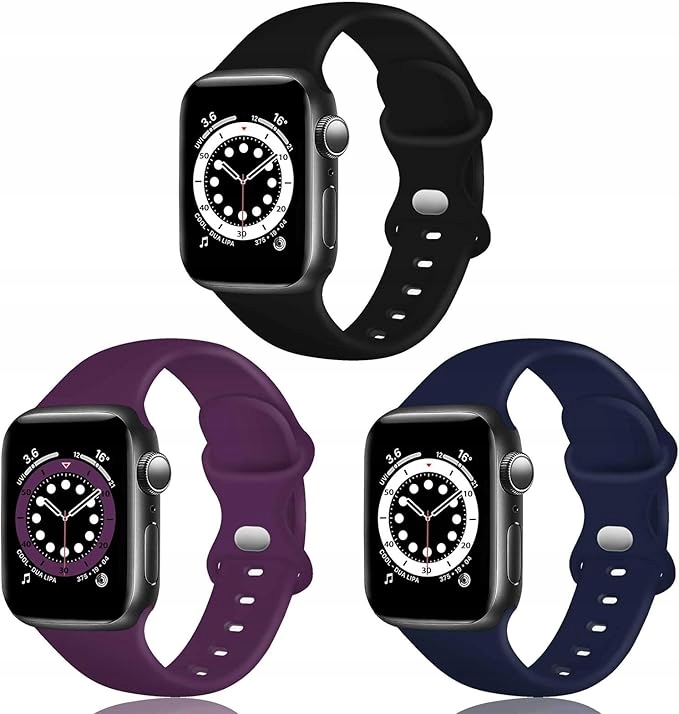 Pasek Do Apple Watch 2 3 4 5 6 7 8 9 10 Se 42/44/45mm Zestaw 3 szt