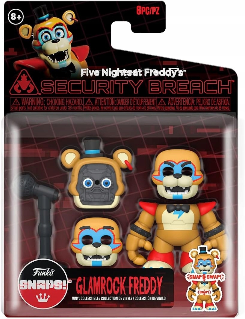 Glamrock Freddy Five Nights at Freddy's Fnaf Funko Snaps Figurka