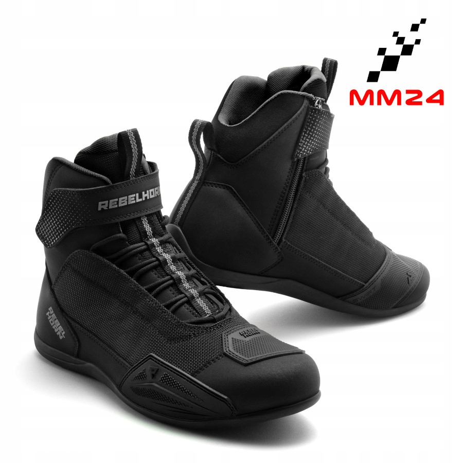 Motocyklové Topánky Rebelhorn Swift Mestské Krátke Zviazané Suchý Zips veľ. 39