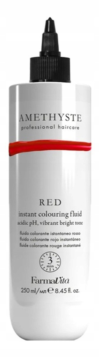 Farmavita Instant Colouring Fluid barvicí fluid na vlasy Red 250 ml