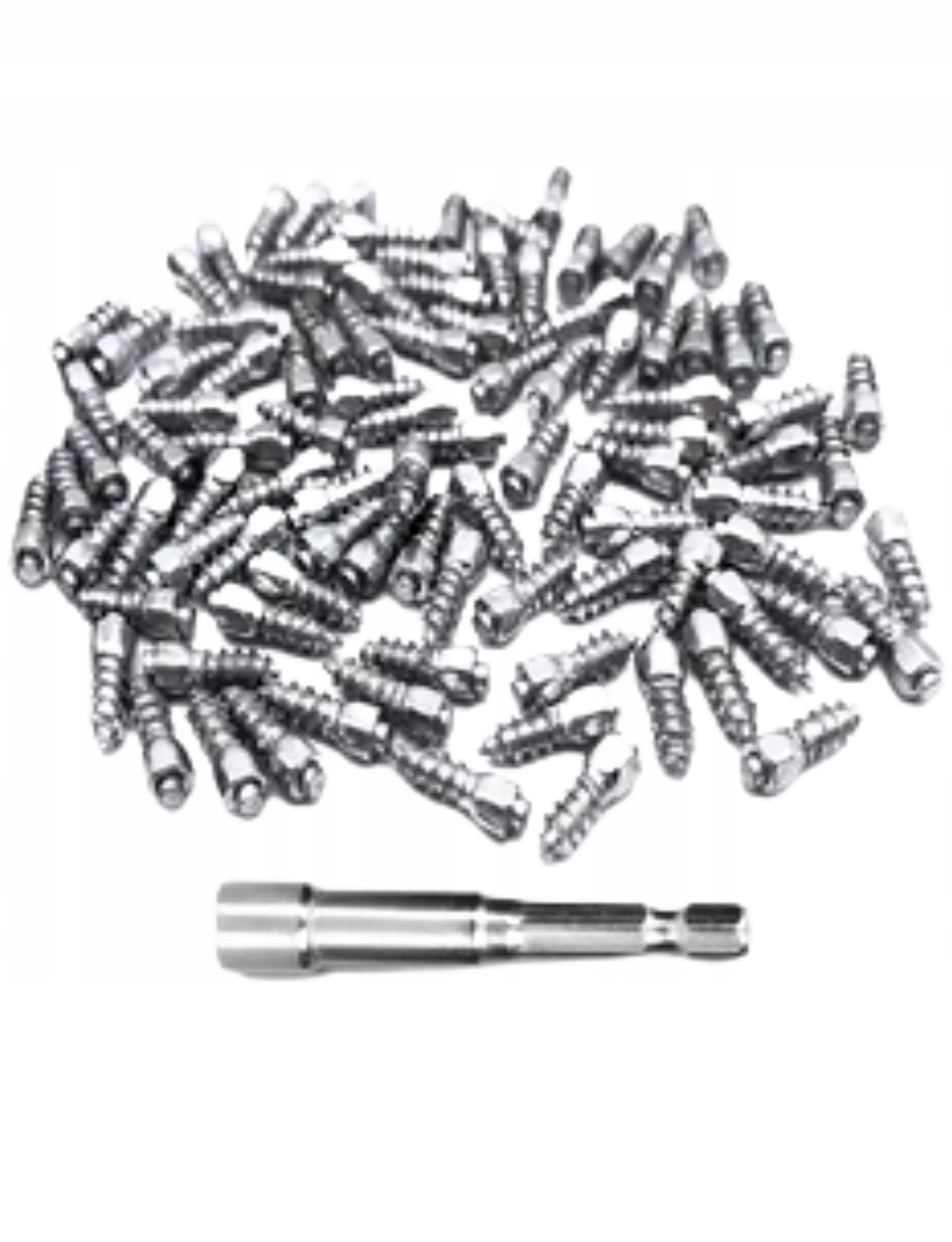 Protiskluzové Šrouby Do Auta Hroty Na Pneumatiky Na Sníh Na Led 100 Ks 15mm