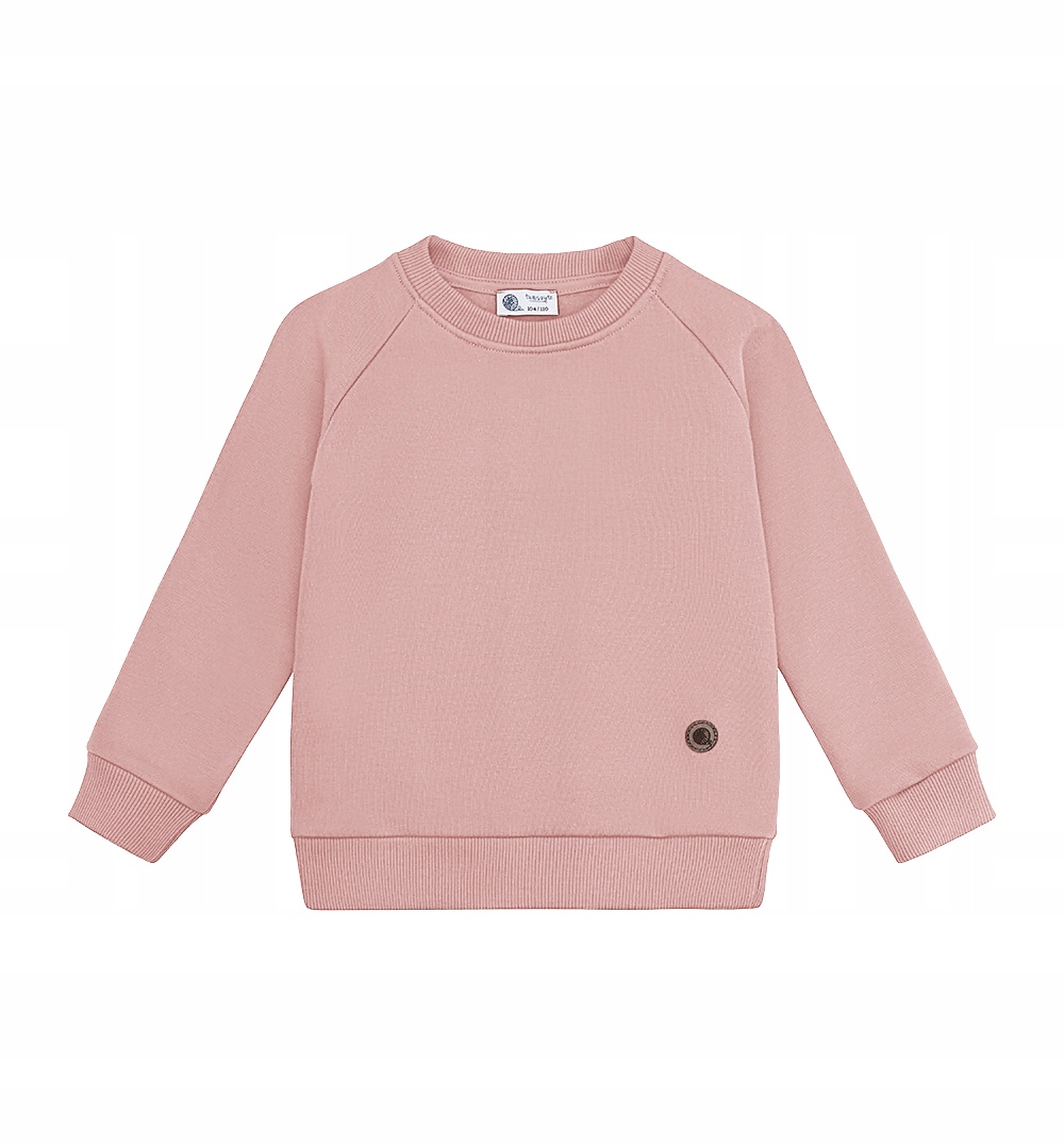 

TuSzyte | Różowa bluza basic, bawełna R.92/98